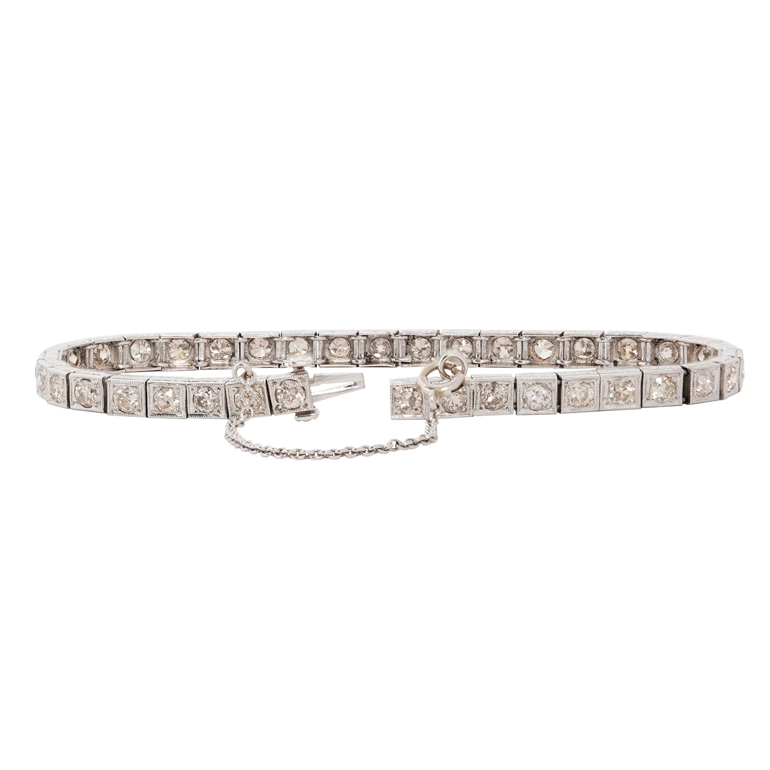 Deco Diamond Tennis Bracelet - Image 3