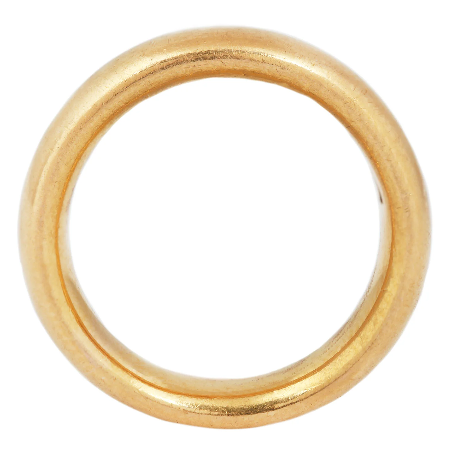 Deco Domed Gold Band - Image 4