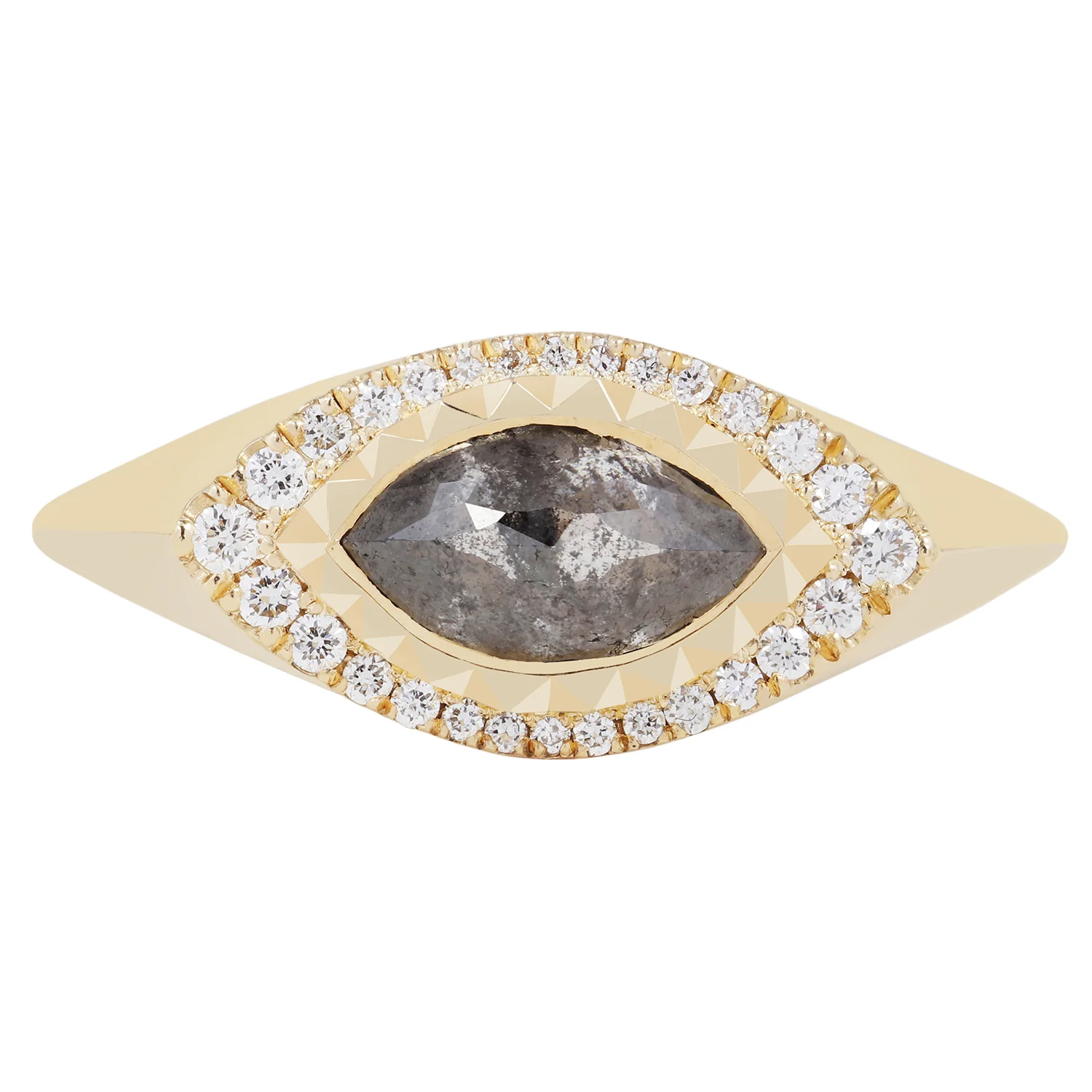 Deco Eye Diamond Signet IX