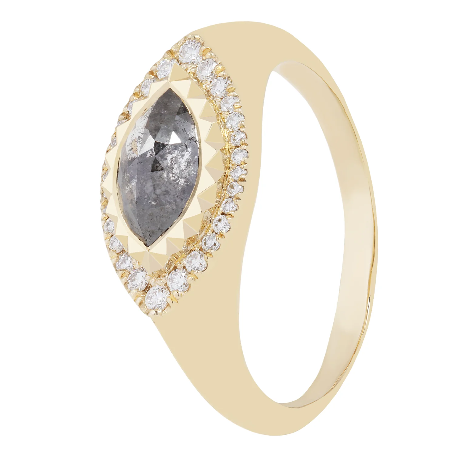 Deco Eye Diamond Signet IX - Image 3