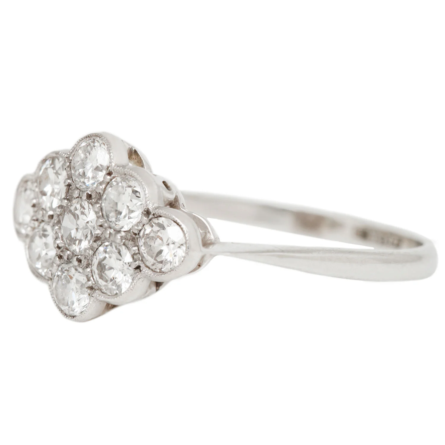 Deco Marquise Cluster Ring - Image 3