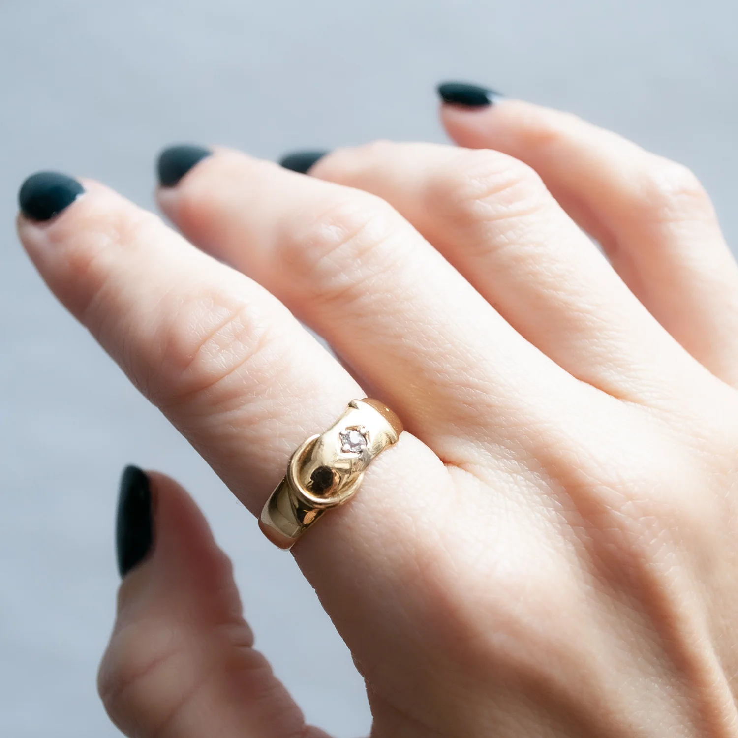 Derby Diamond Buckle Ring - Image 2