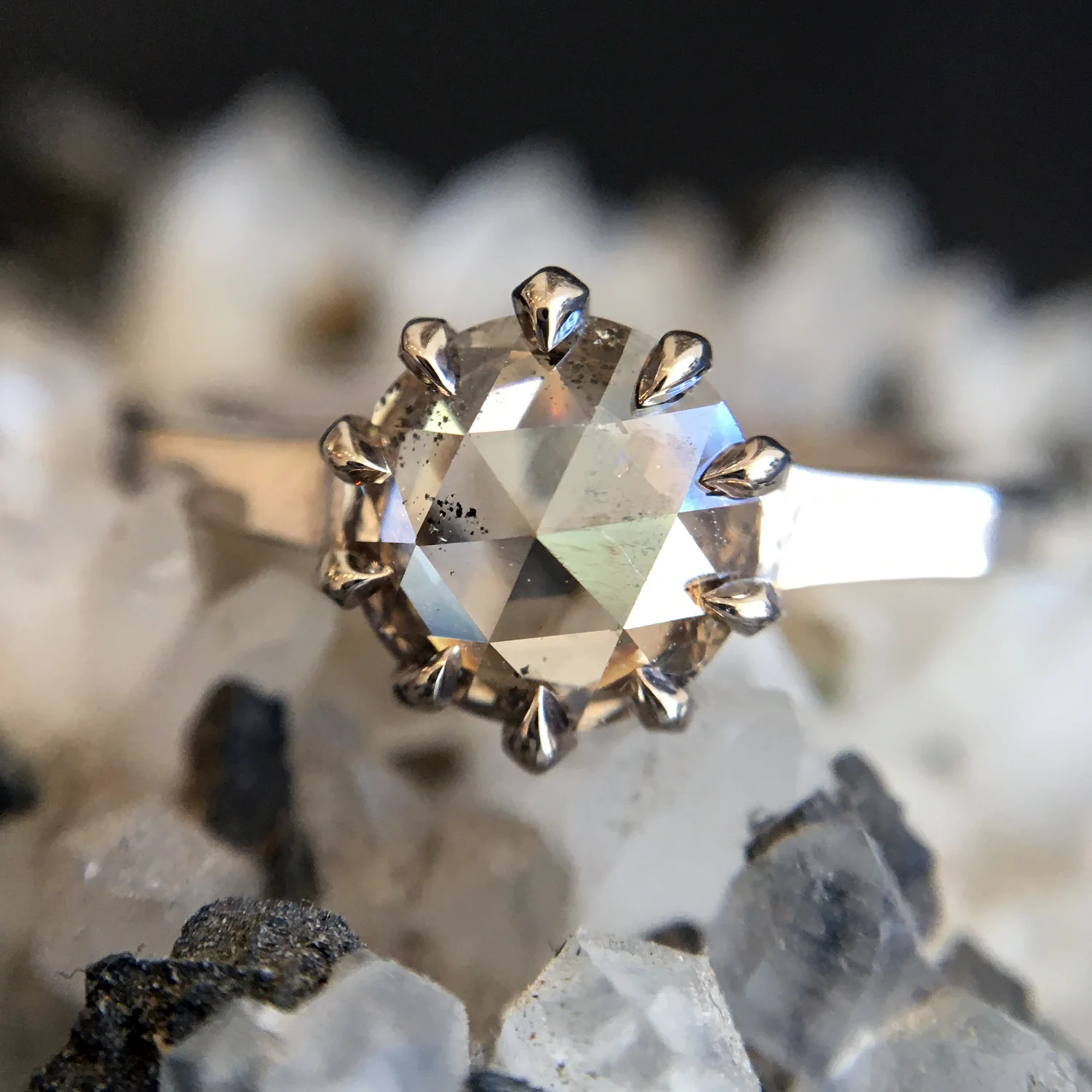 Dew Drop Diamond Solitaire Ring - Image 7