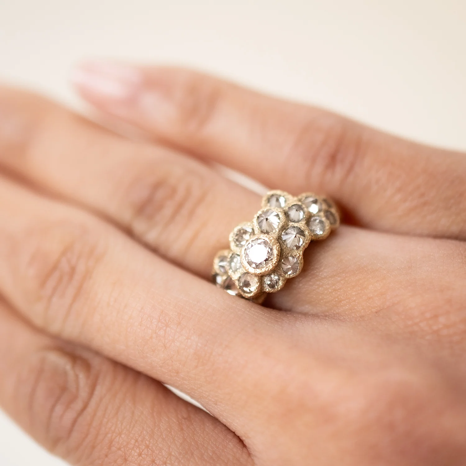 Diamond Bloom Cluster Ring - Image 2