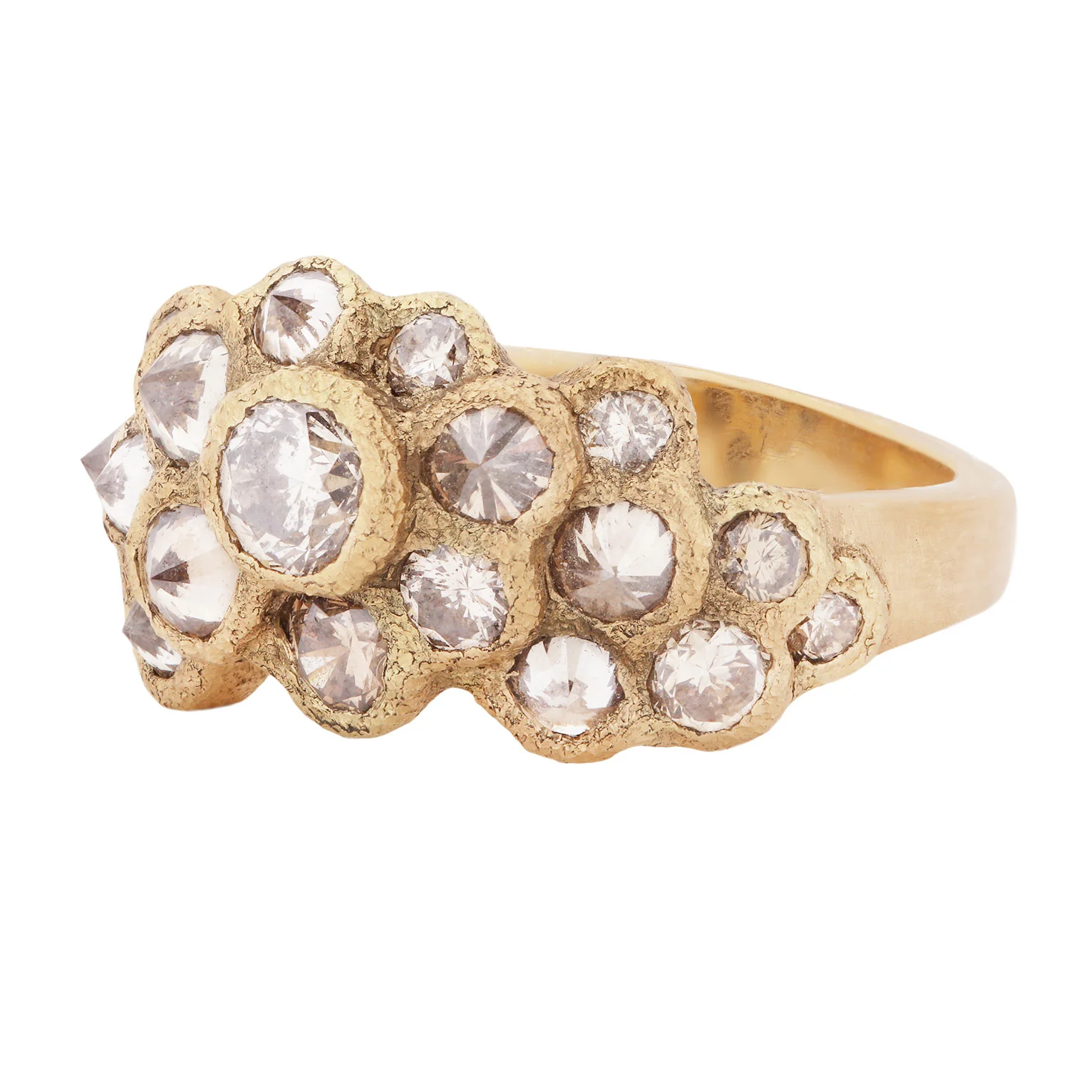 Diamond Bloom Cluster Ring - Image 3