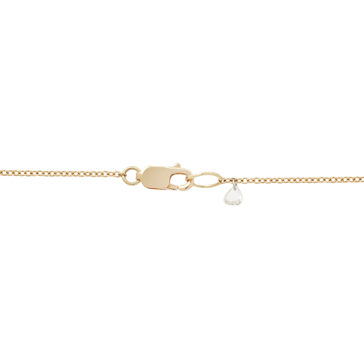 Diamond Cluster Frame Necklace - Image 4