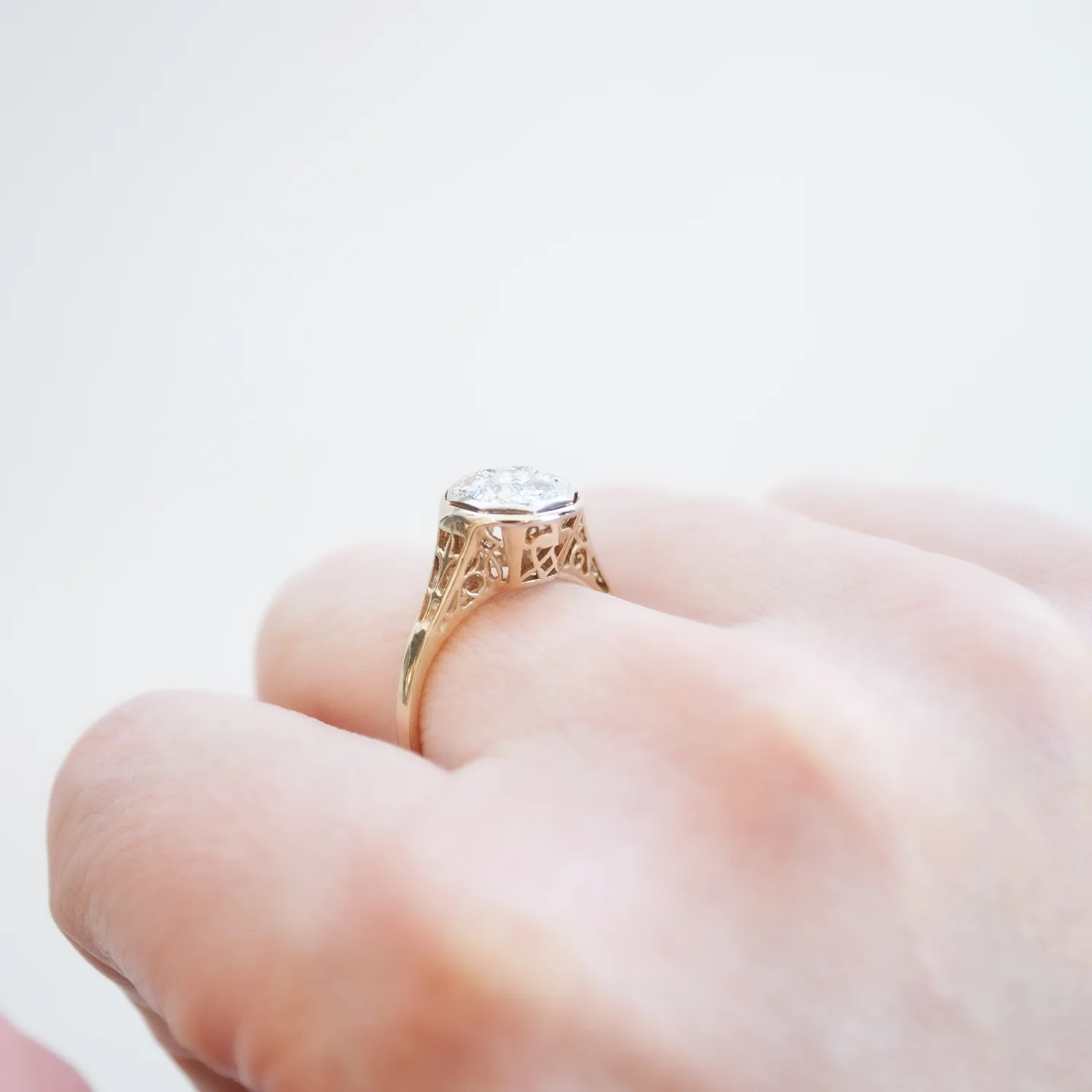 Diamond Daisy Ring - Image 6