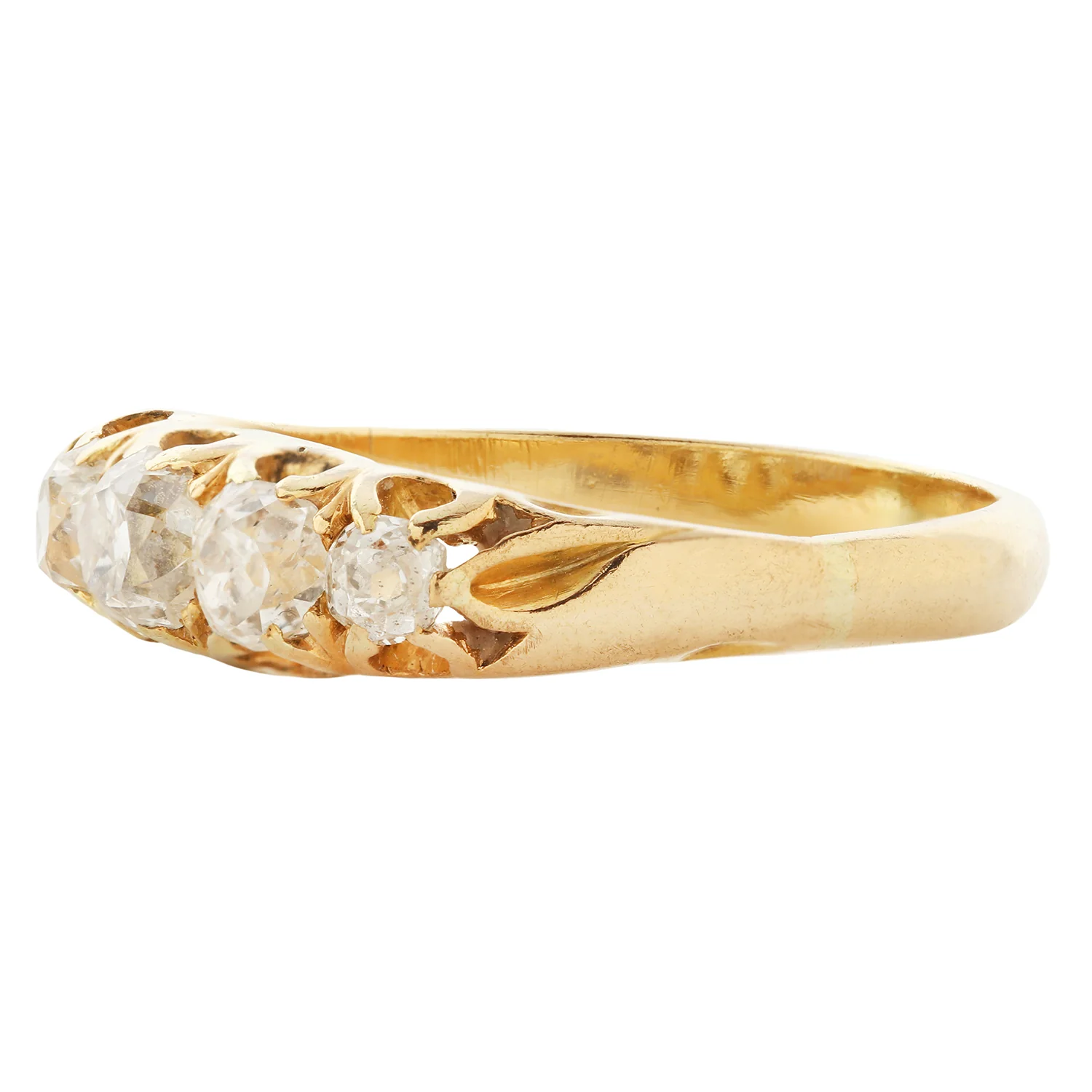 Diamond Elegance Half Hoop Ring - Image 3