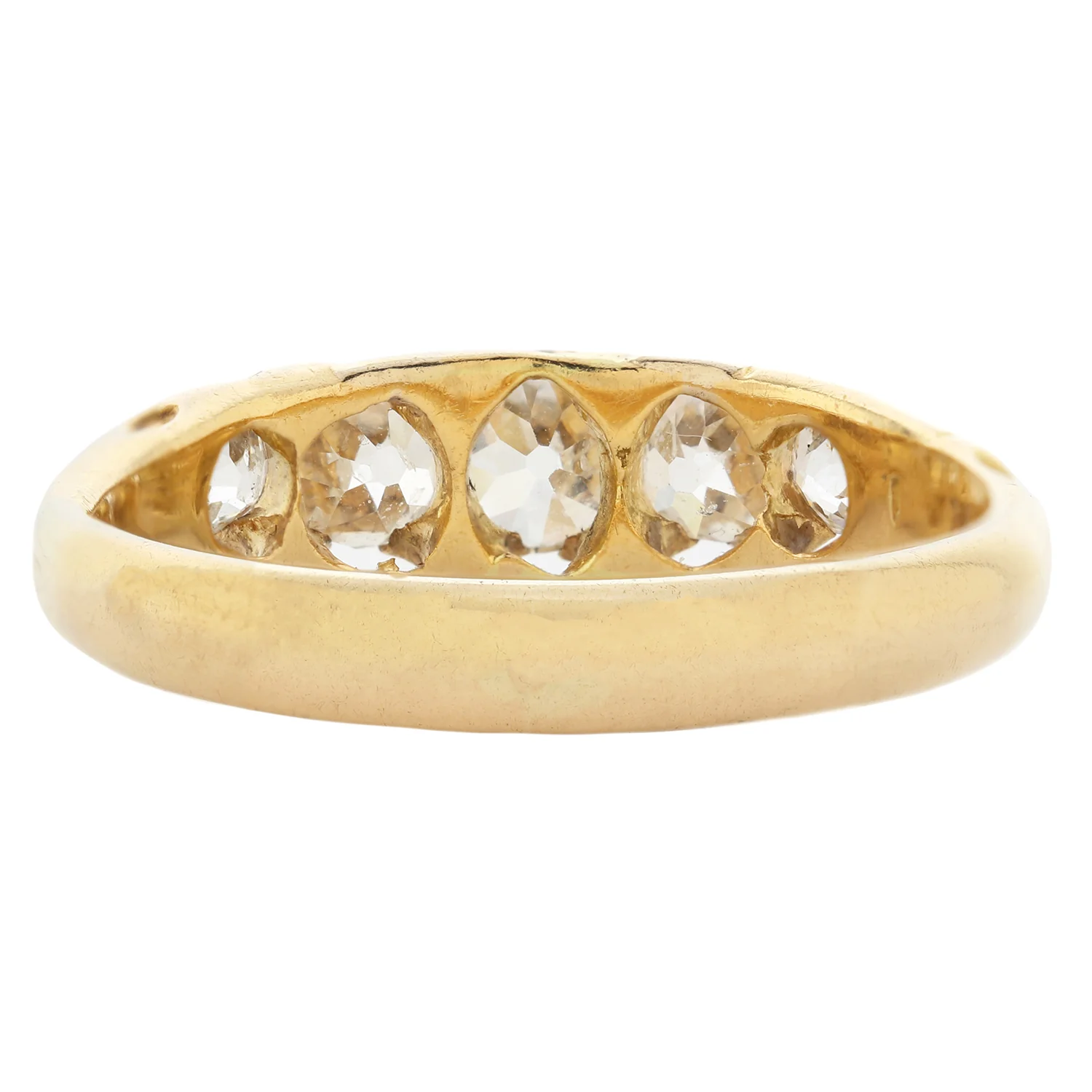 Diamond Elegance Half Hoop Ring - Image 4