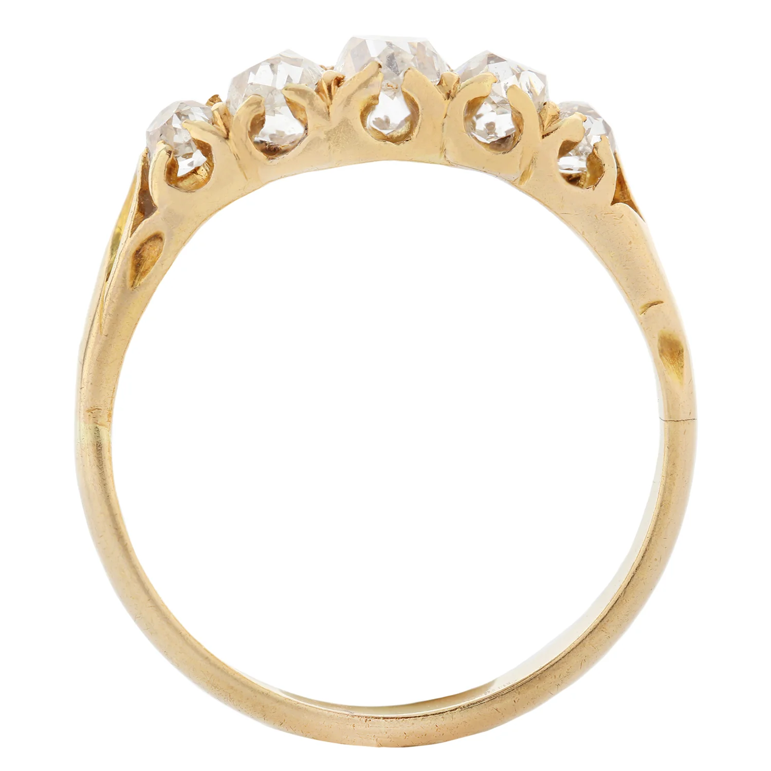 Diamond Elegance Half Hoop Ring - Image 5