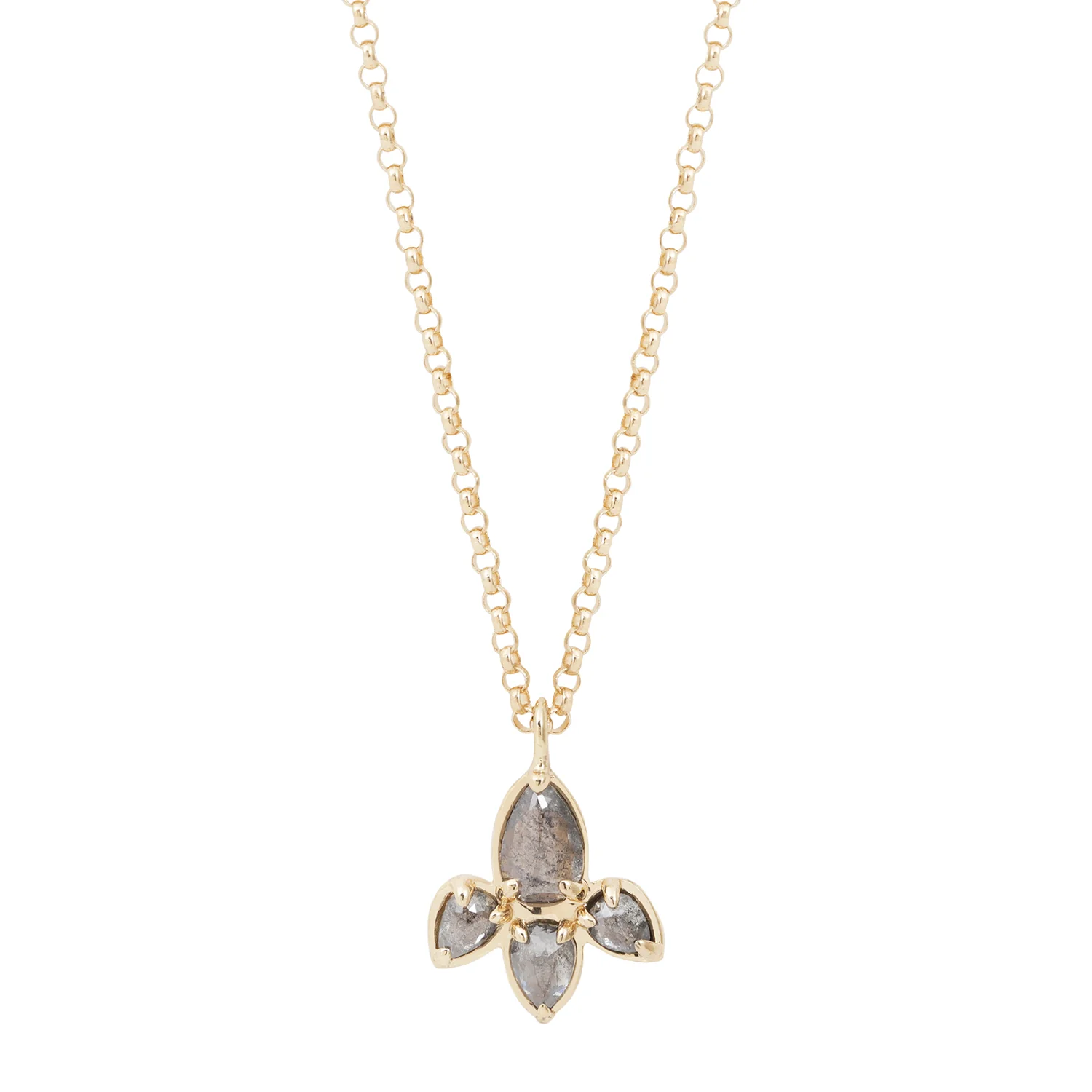 Diamond Lotus Necklace