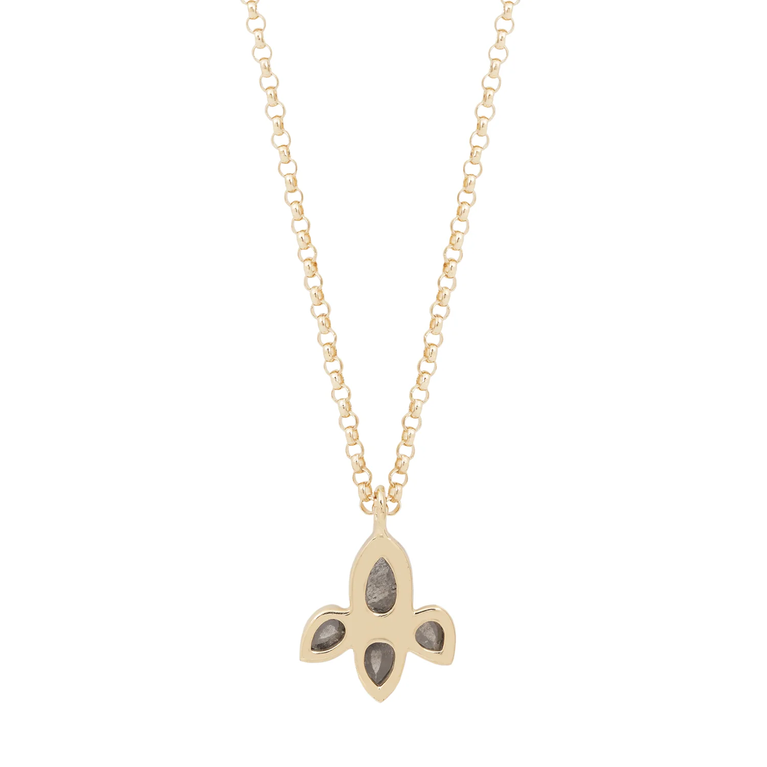 Diamond Lotus Necklace - Image 3