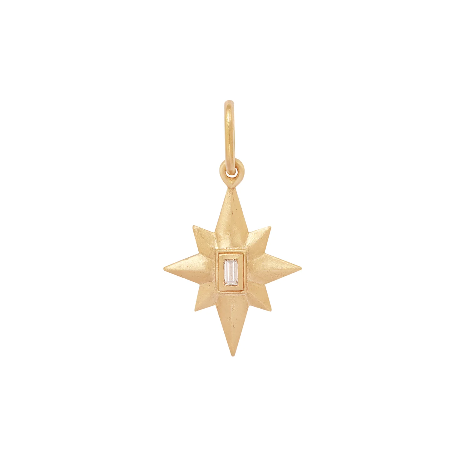 Small Diamond North Star Satin Charm - Image 3