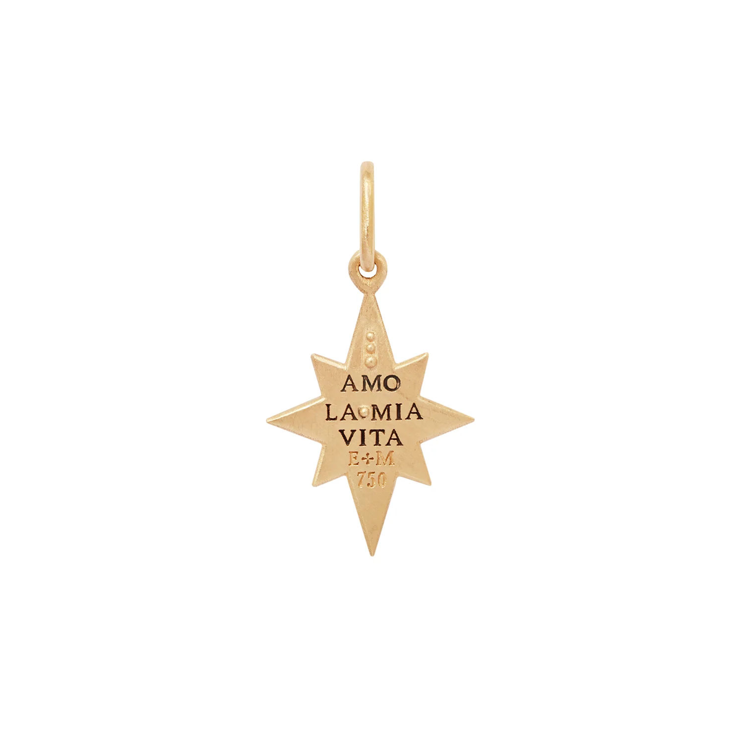 Small Diamond North Star Satin Charm - Image 4