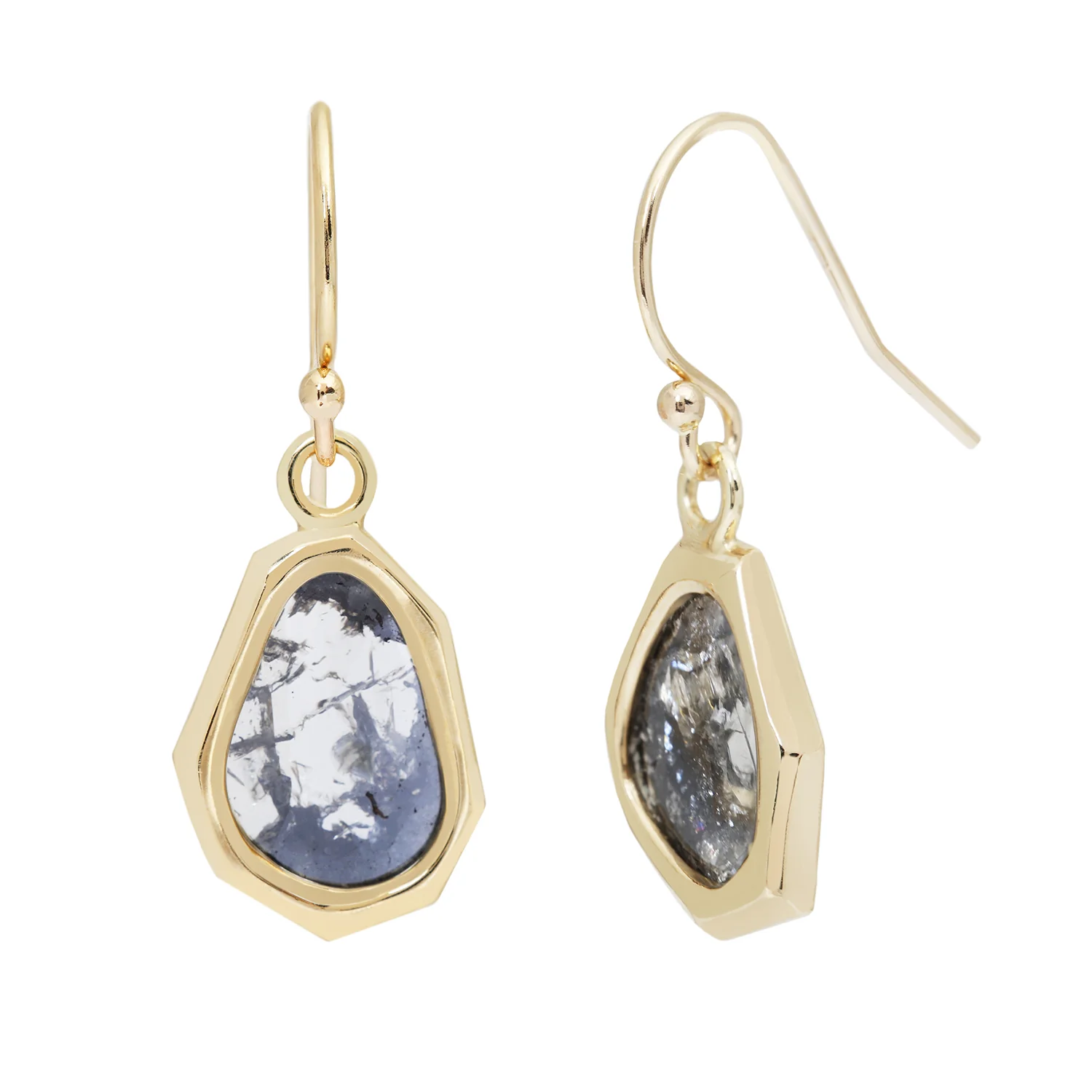 Diamond Slice Geo Earrings - Image 3