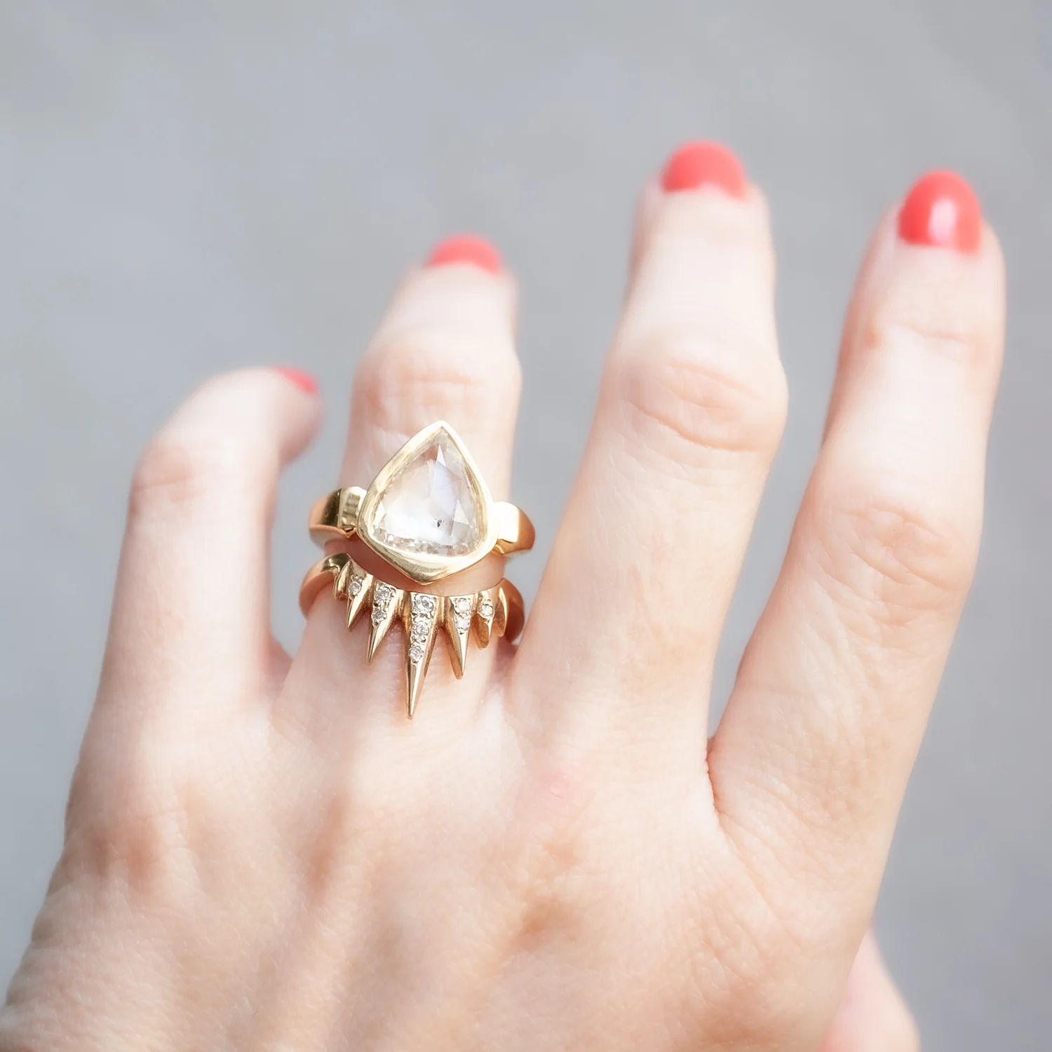 Diamond Spike Nesting Ring - Image 6
