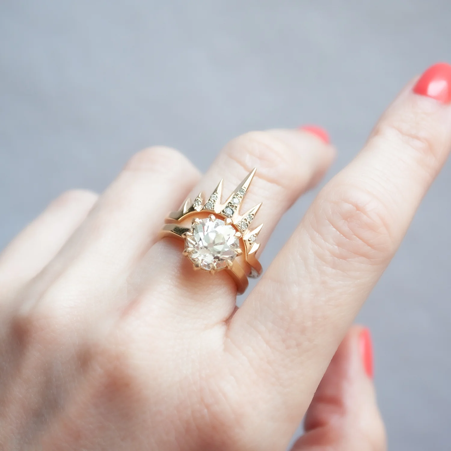 Diamond Spike Nesting Ring - Image 8
