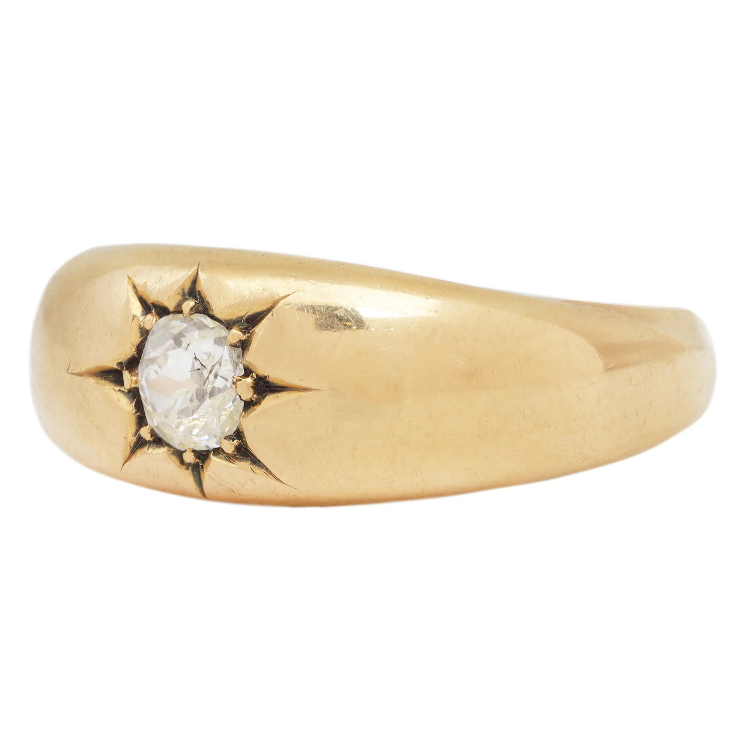 Domed Diamond Star Ring - Image 3