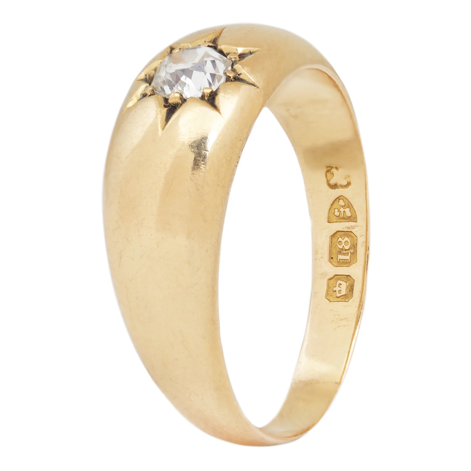 Domed Diamond Star Ring - Image 6