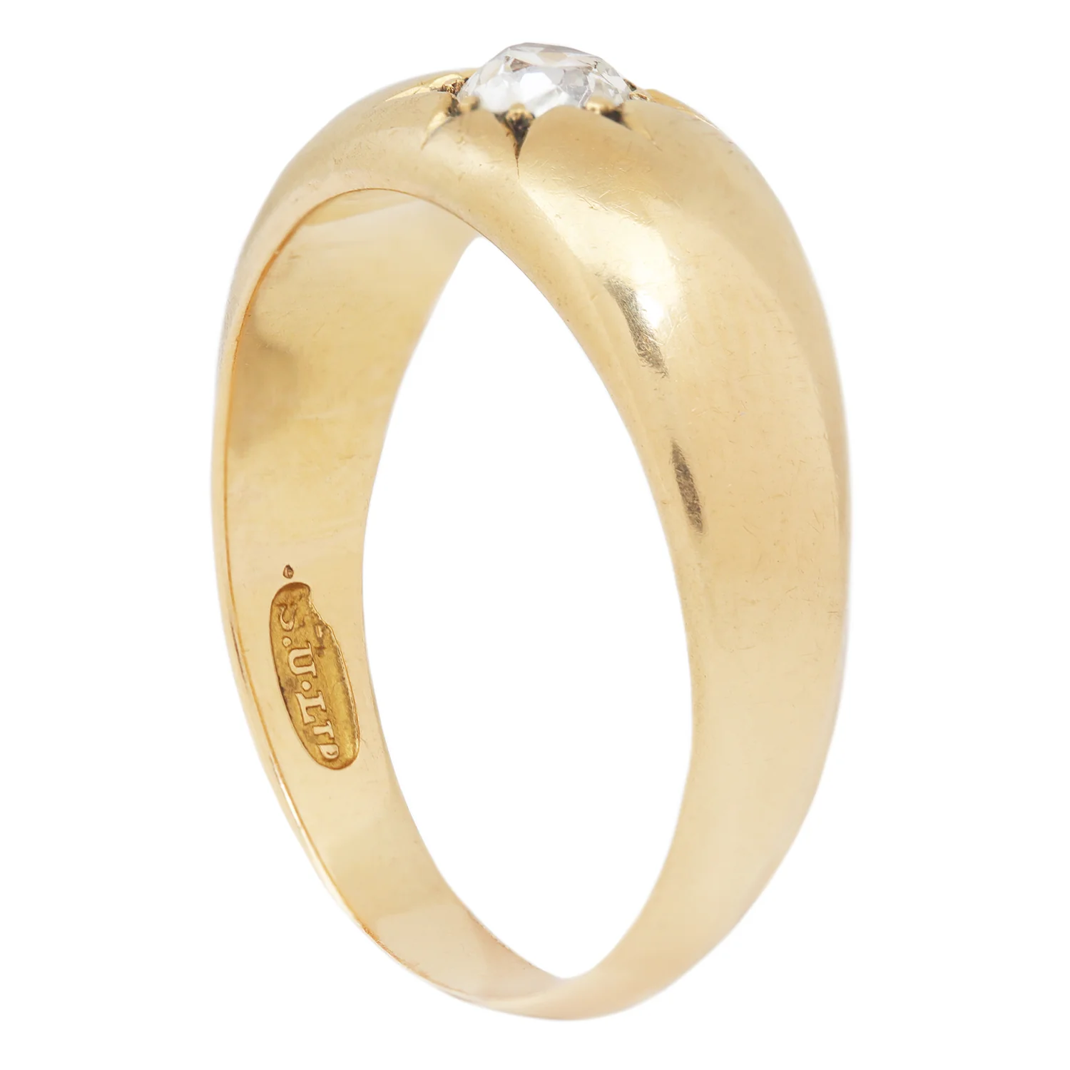 Domed Diamond Star Ring - Image 7