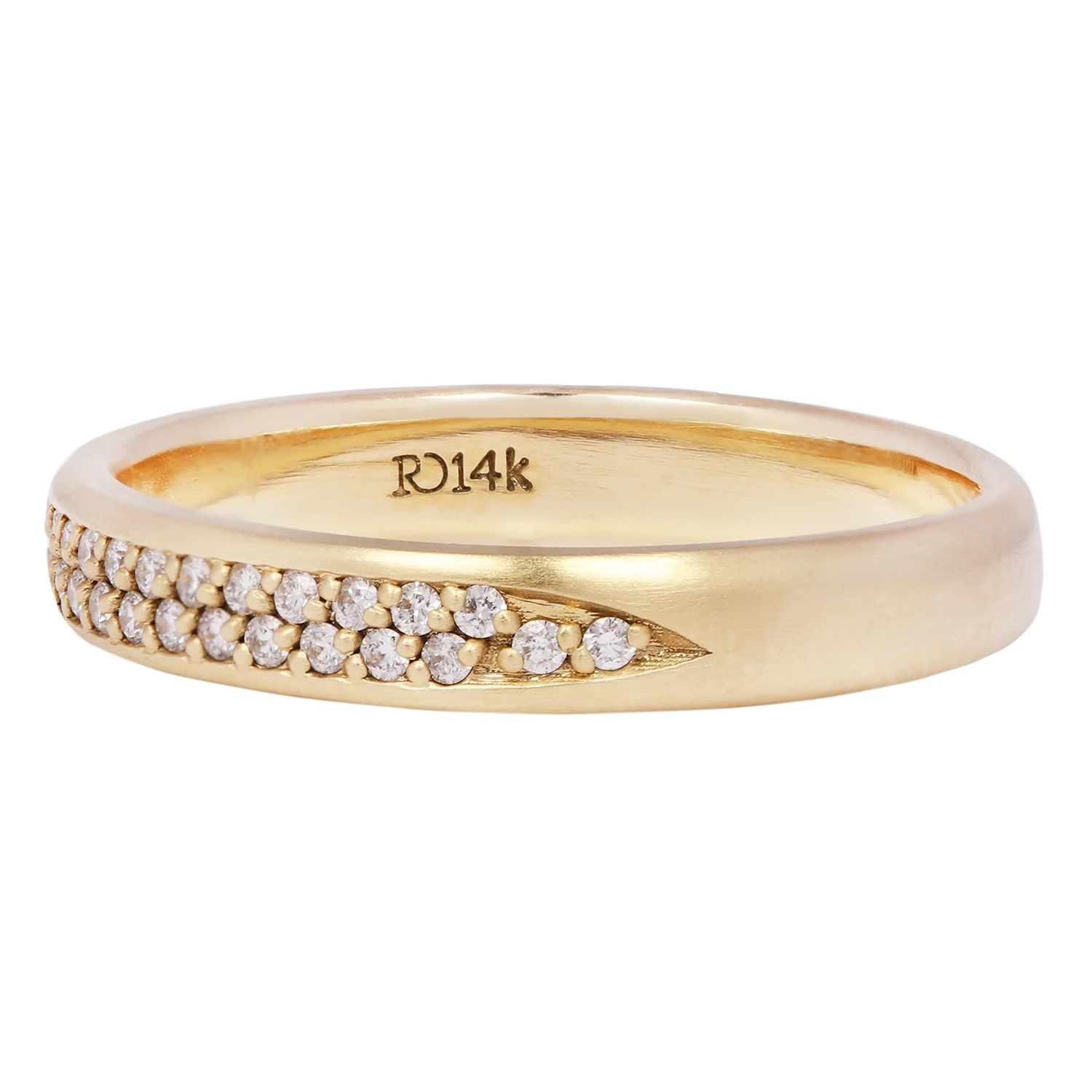 Double Row Half Eternity Band - Image 3