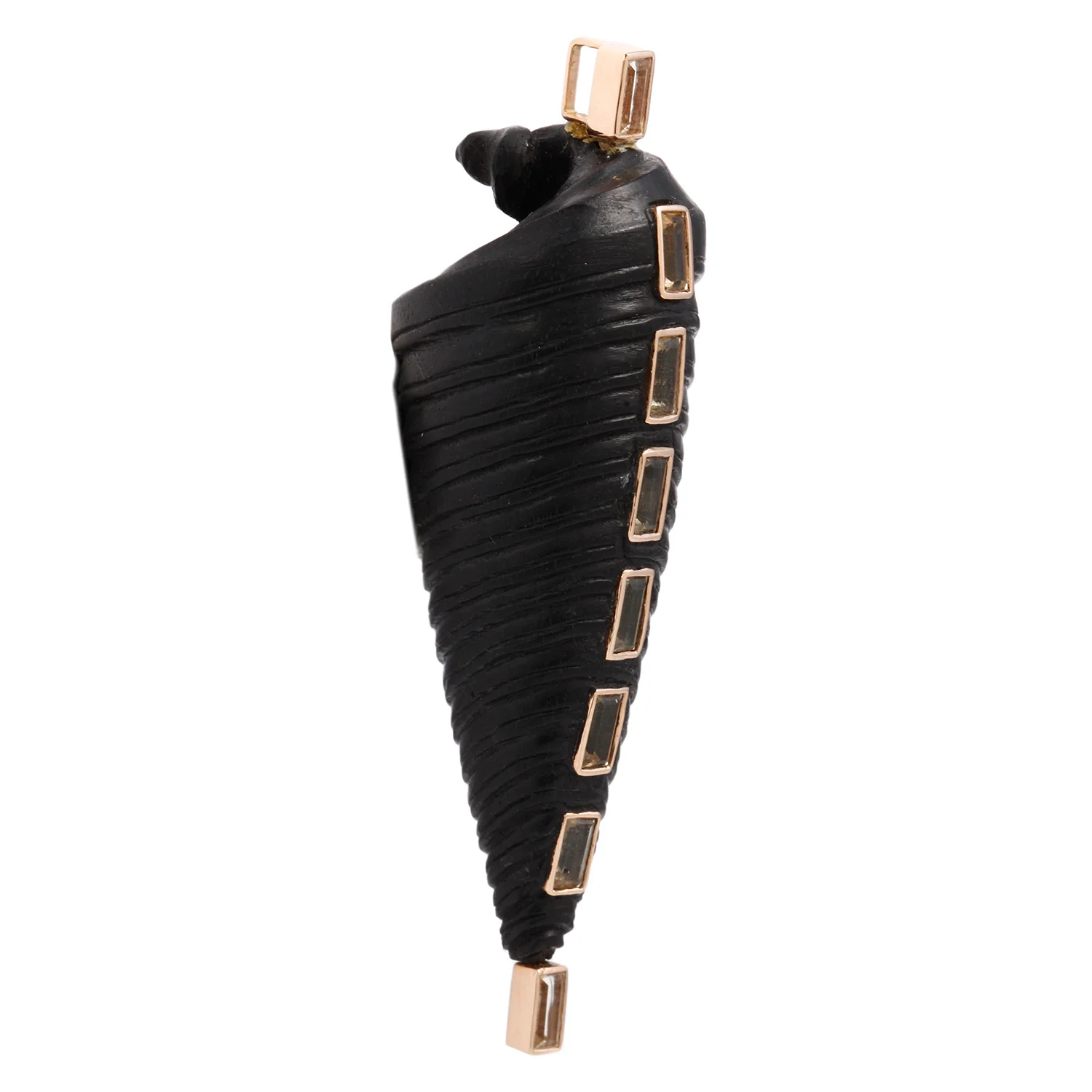 Beryl & Ebony Shell Pendant - Image 3