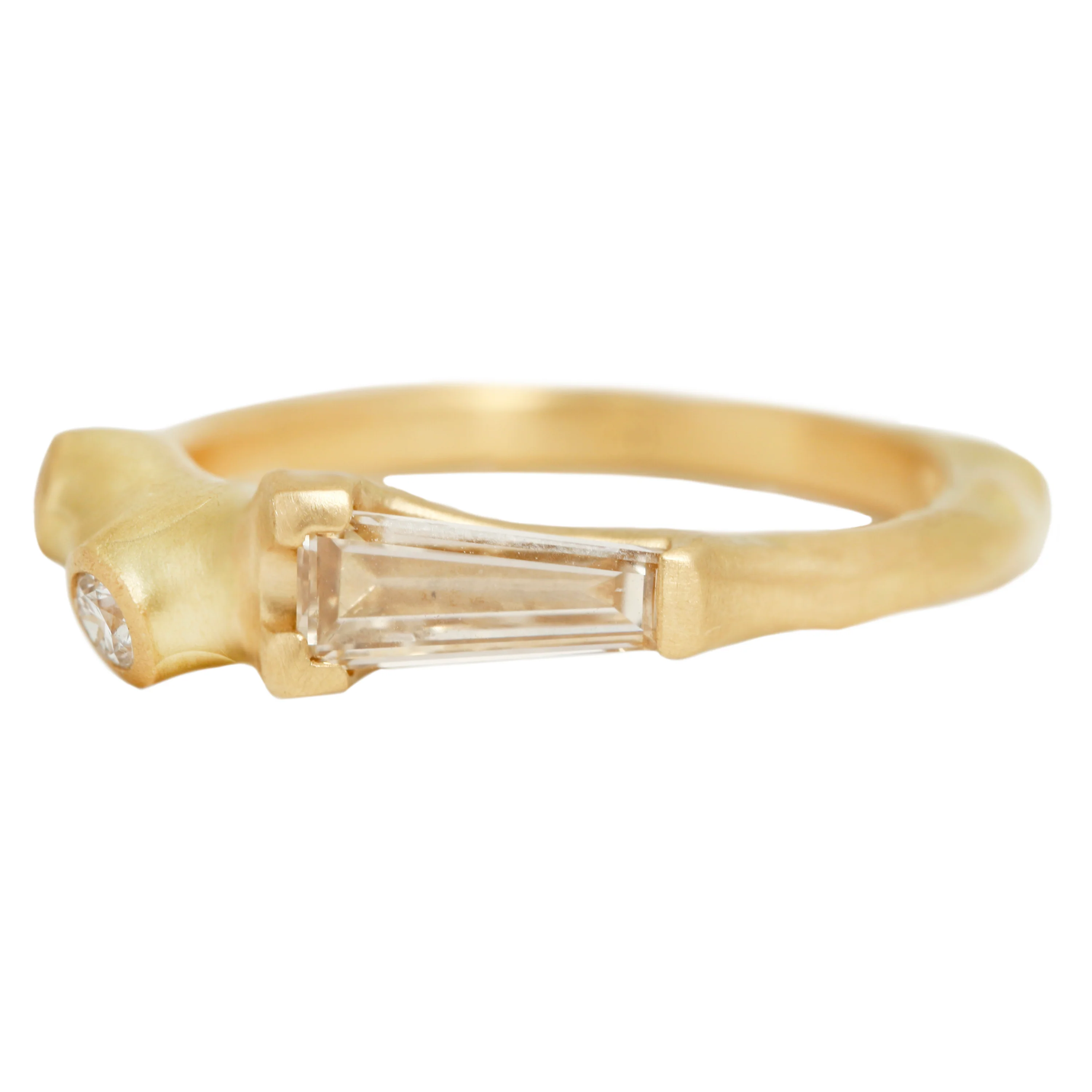 Elongated Diamond Stacker Ring - Image 3