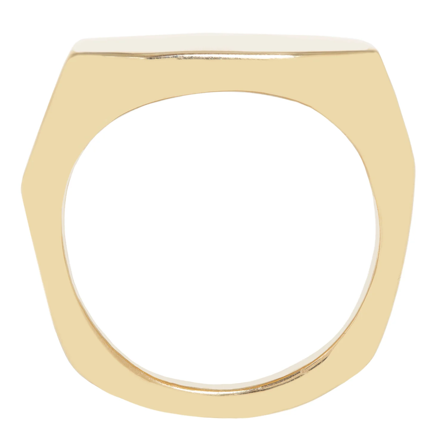 Elongated Geometric Signet Ring - Image 4