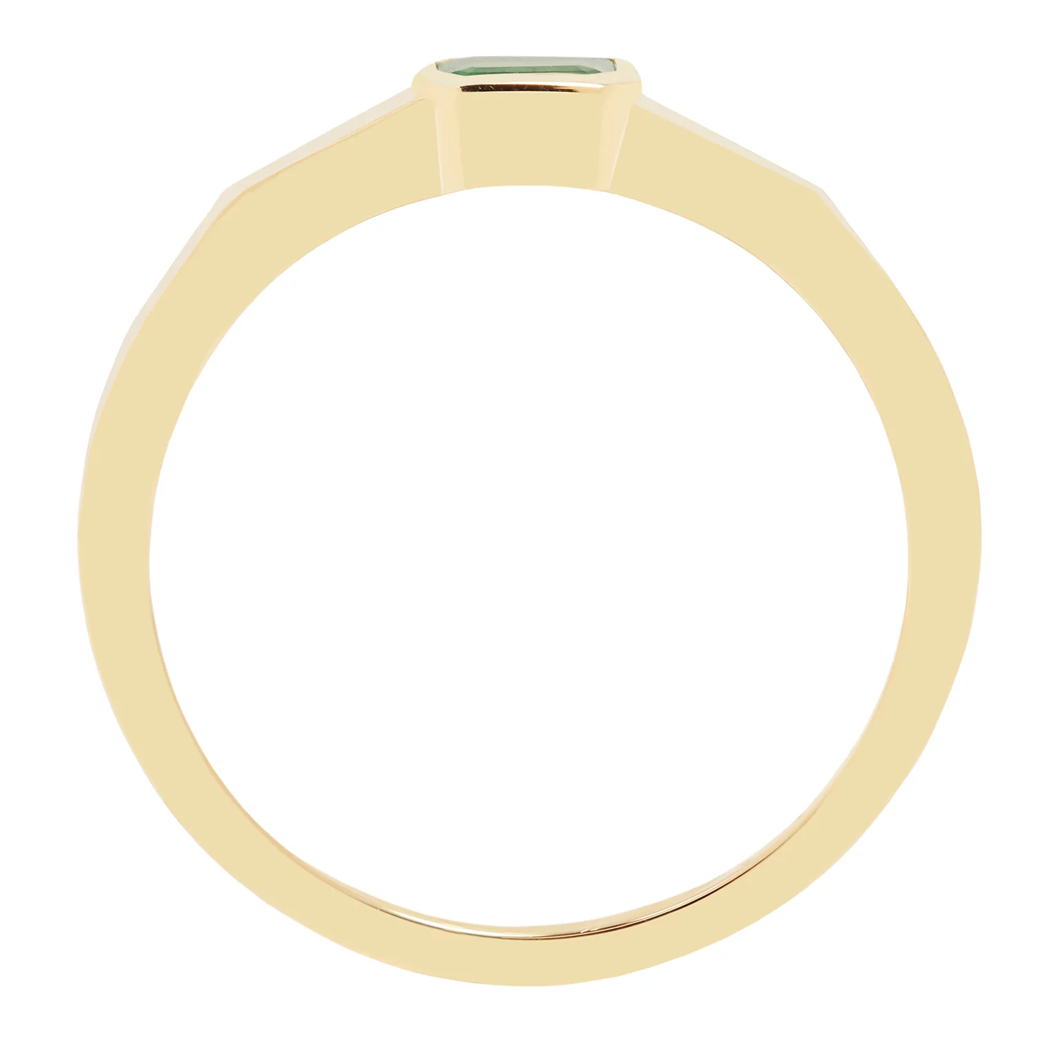 Emerald Linear Deco Ring - Image 4
