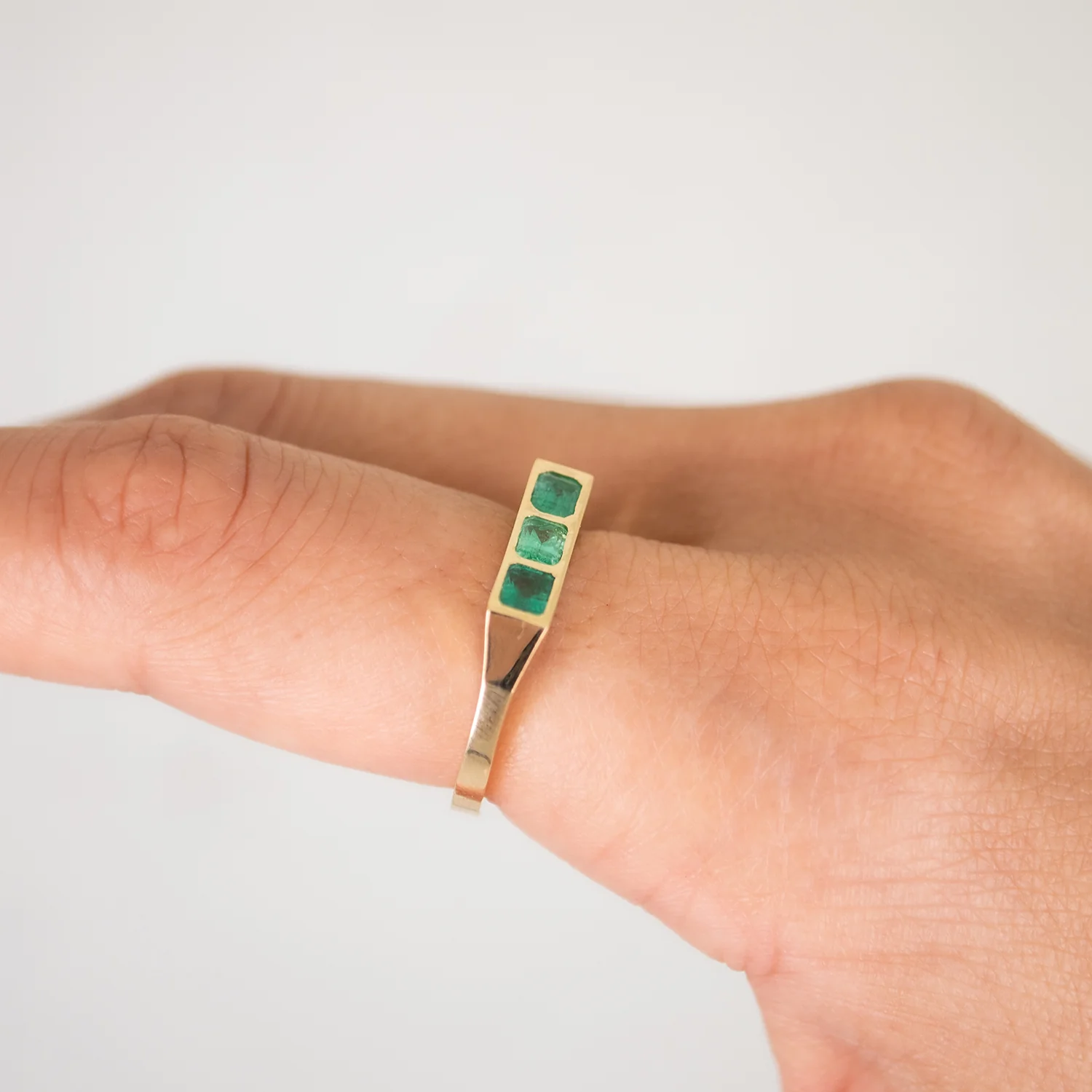 Emerald Guardian Bar Ring - Image 6