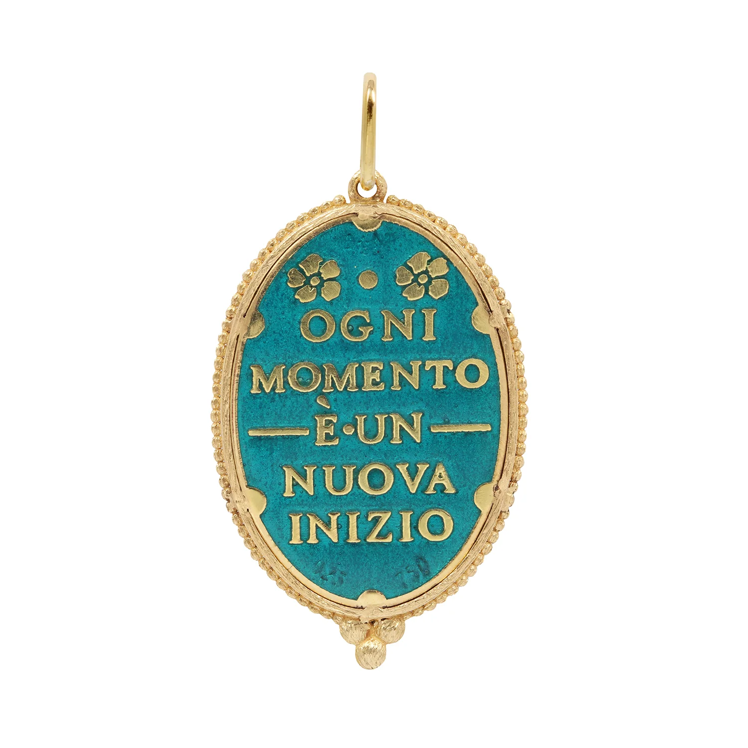 Enamel Peacock & Diamond Charm - Image 3