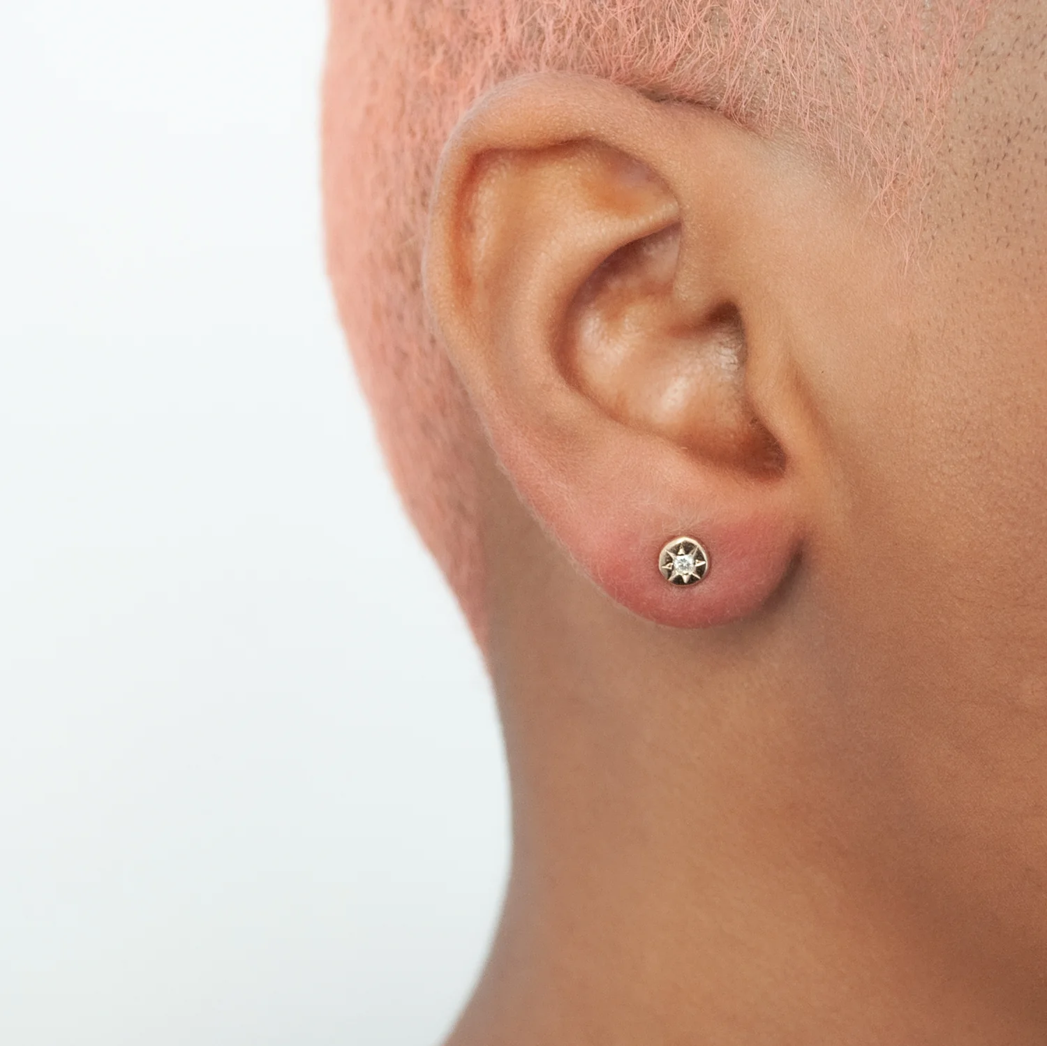 Estrella Diamond Star Studs - Image 2