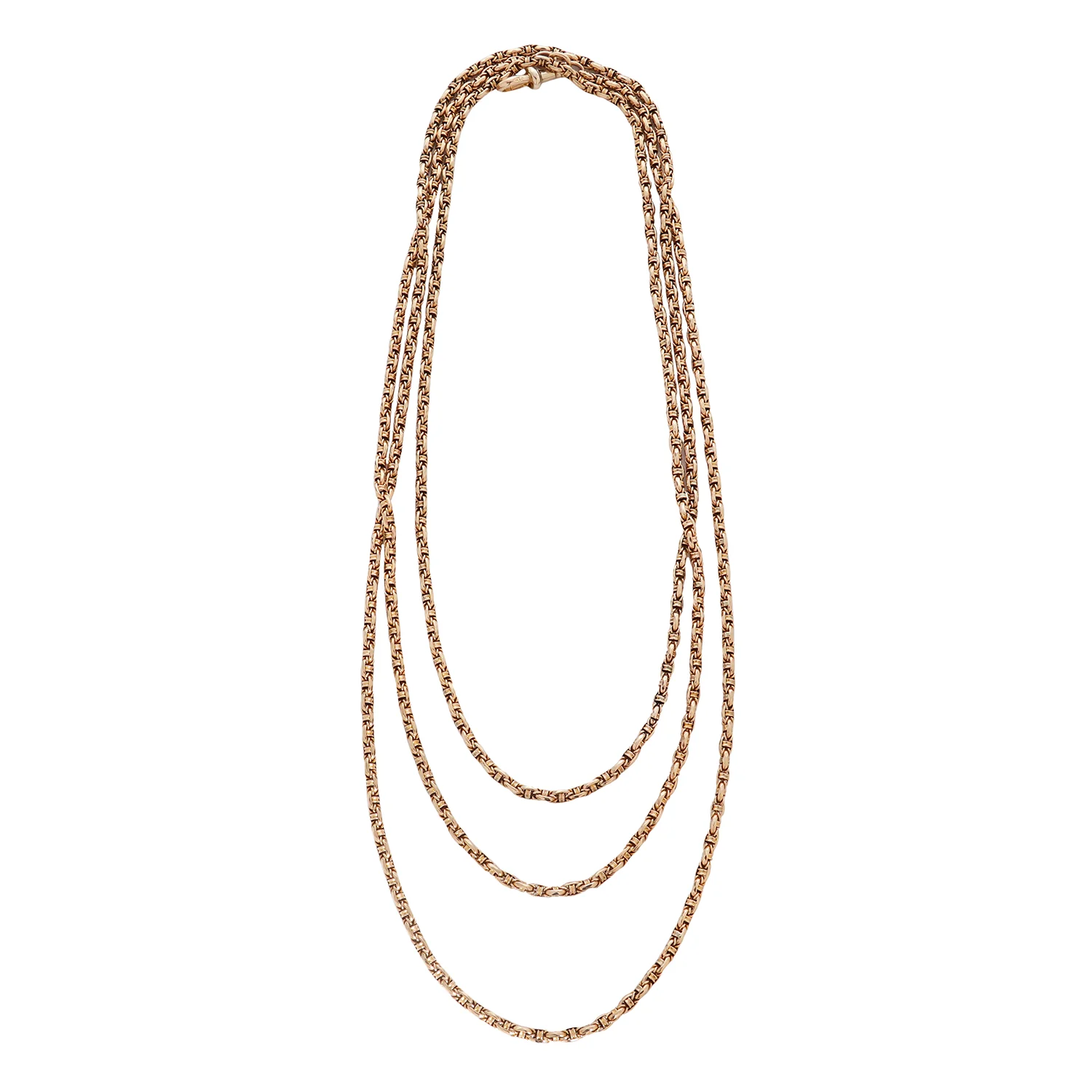 Faceted Long Guard Chain - Image 3