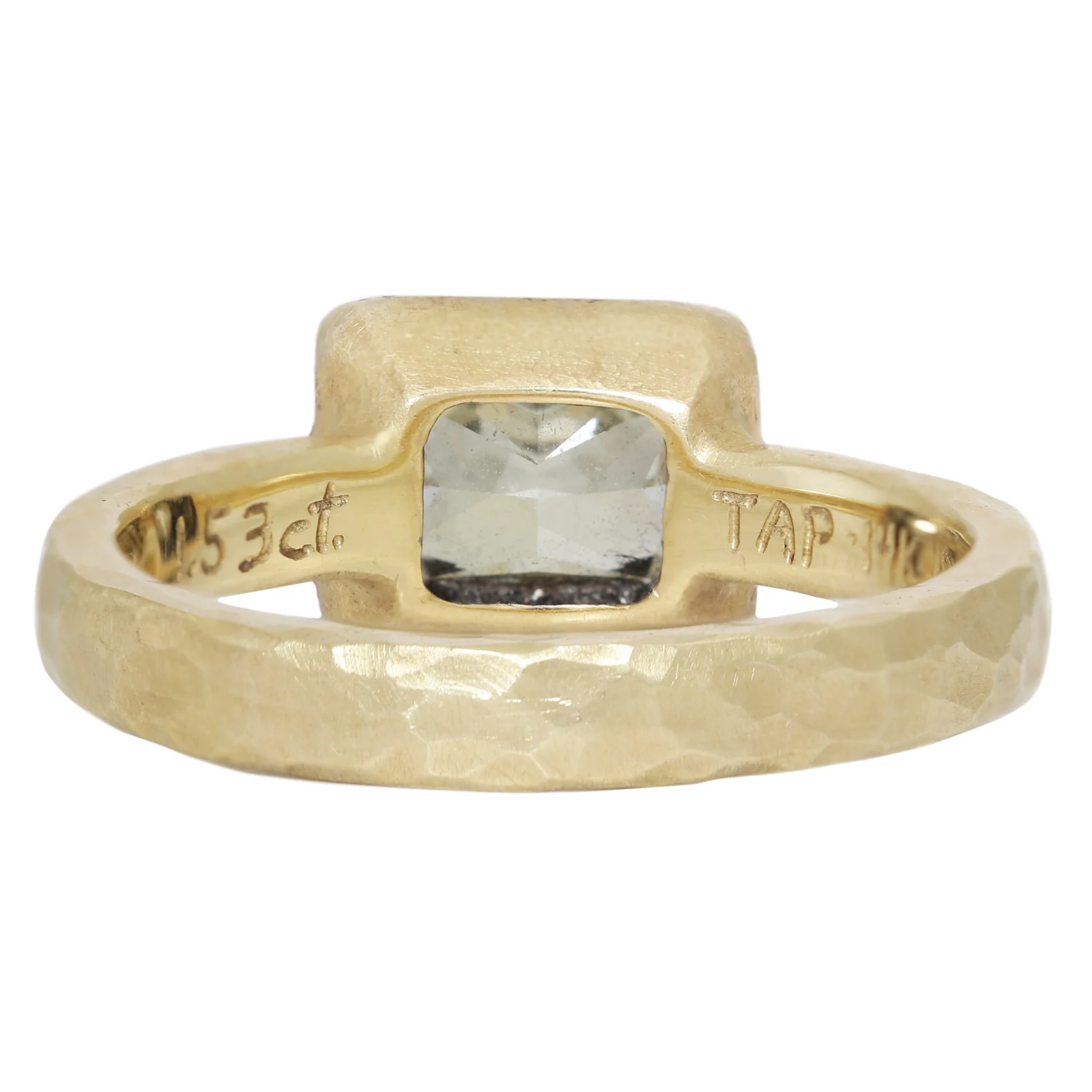 Fancy Diamond Dark Halo Ring - Image 4