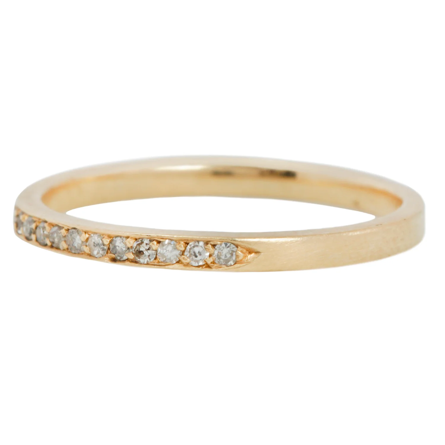 Fancy Pavé Half Eternity Band - Image 3