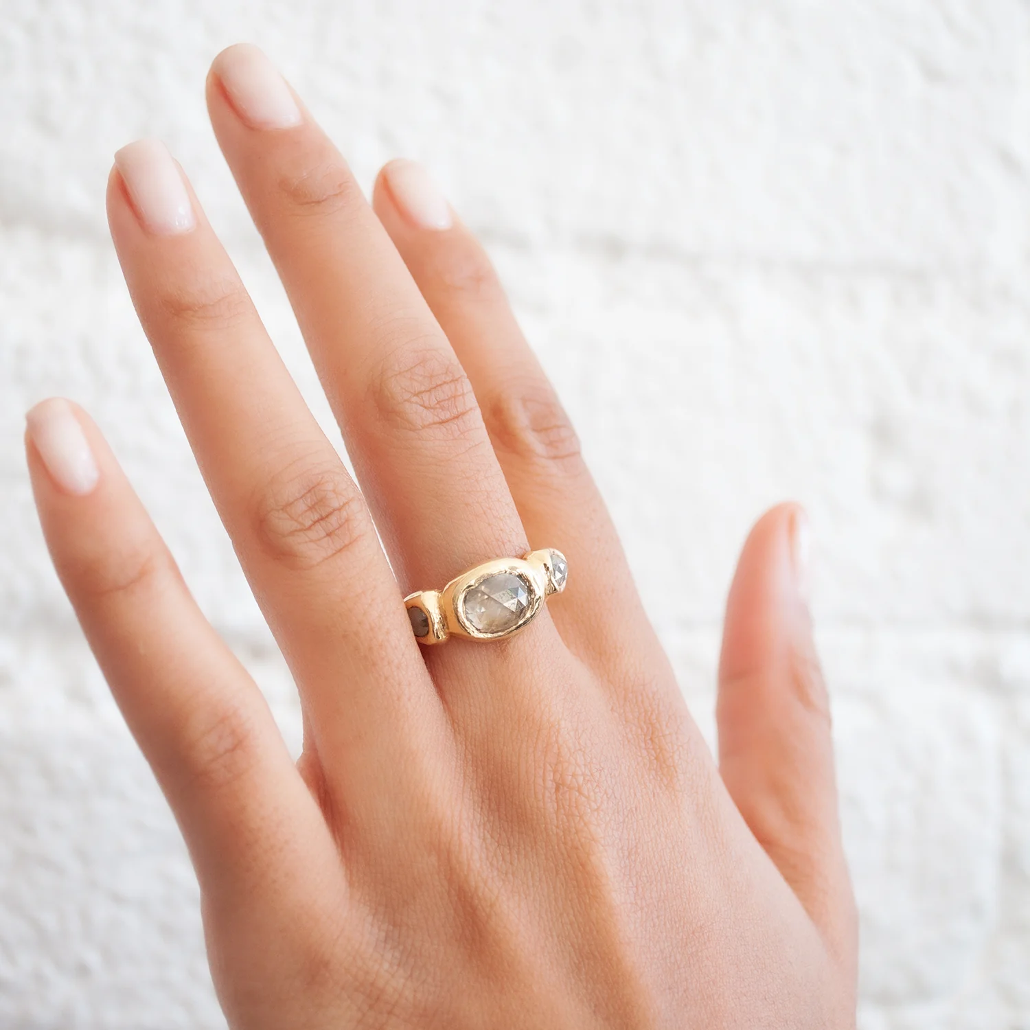 Firelight Diamond Signet Ring - Image 2