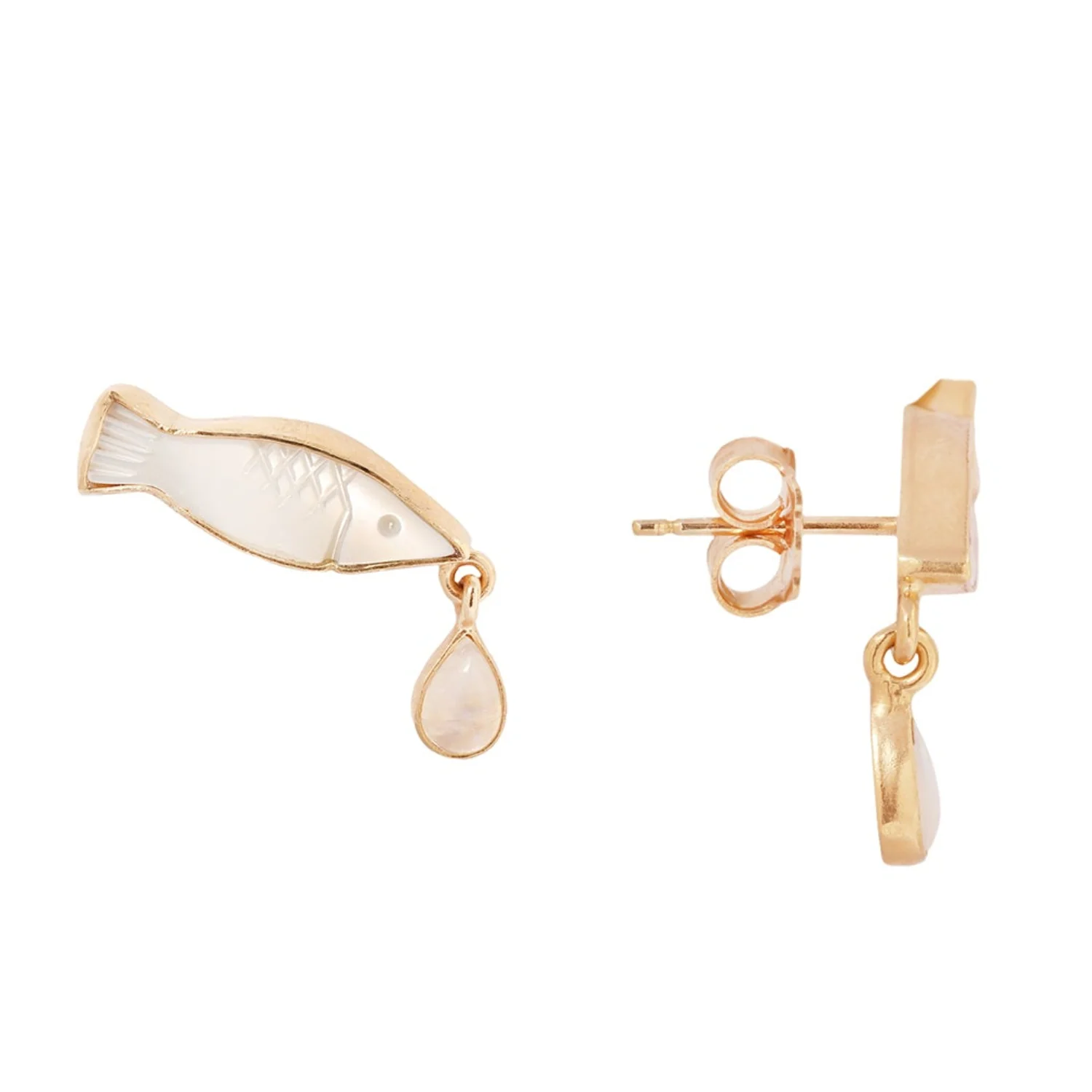 Fish Charm Earrings - Image 3
