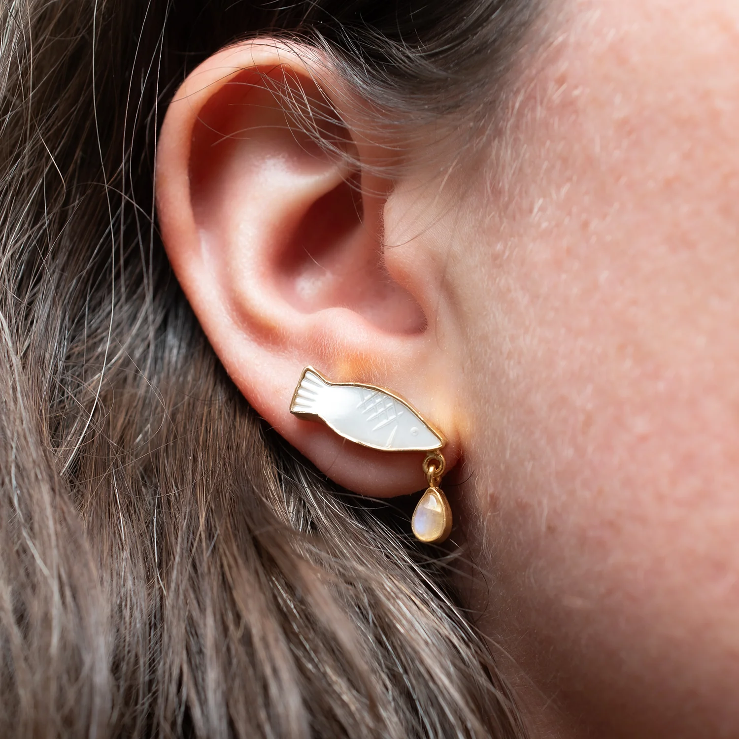 Fish Charm Earrings - Image 4