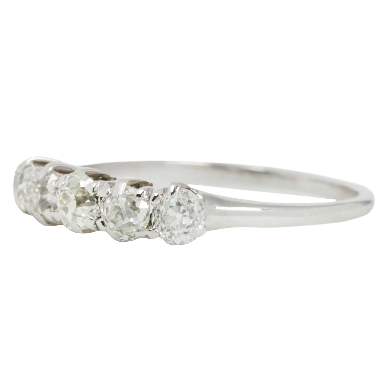 Five Diamond Platinum Ring - Image 3