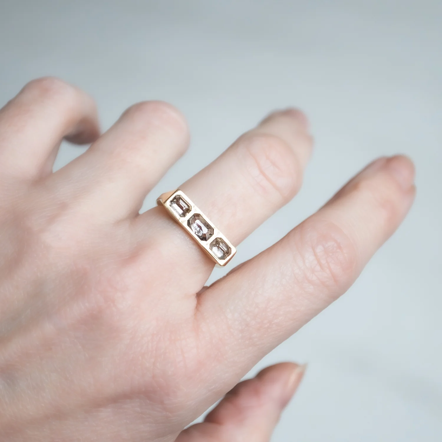 Flat Dunes Guardian Bar Ring - Image 2