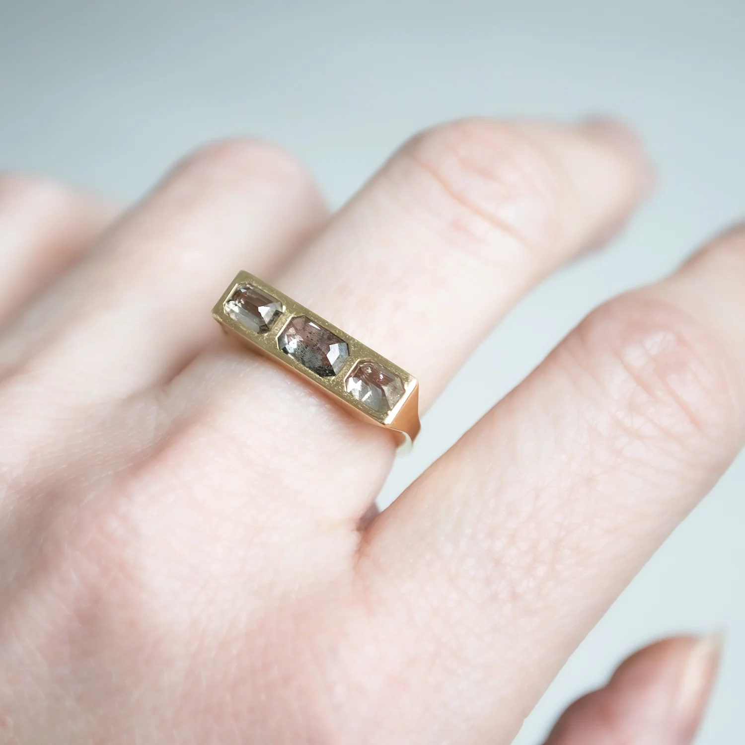 Flat Dunes Guardian Bar Ring - Image 6