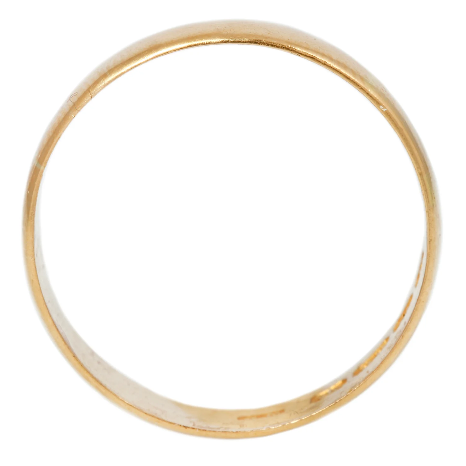 Flat Wide Gold Band - Image 3