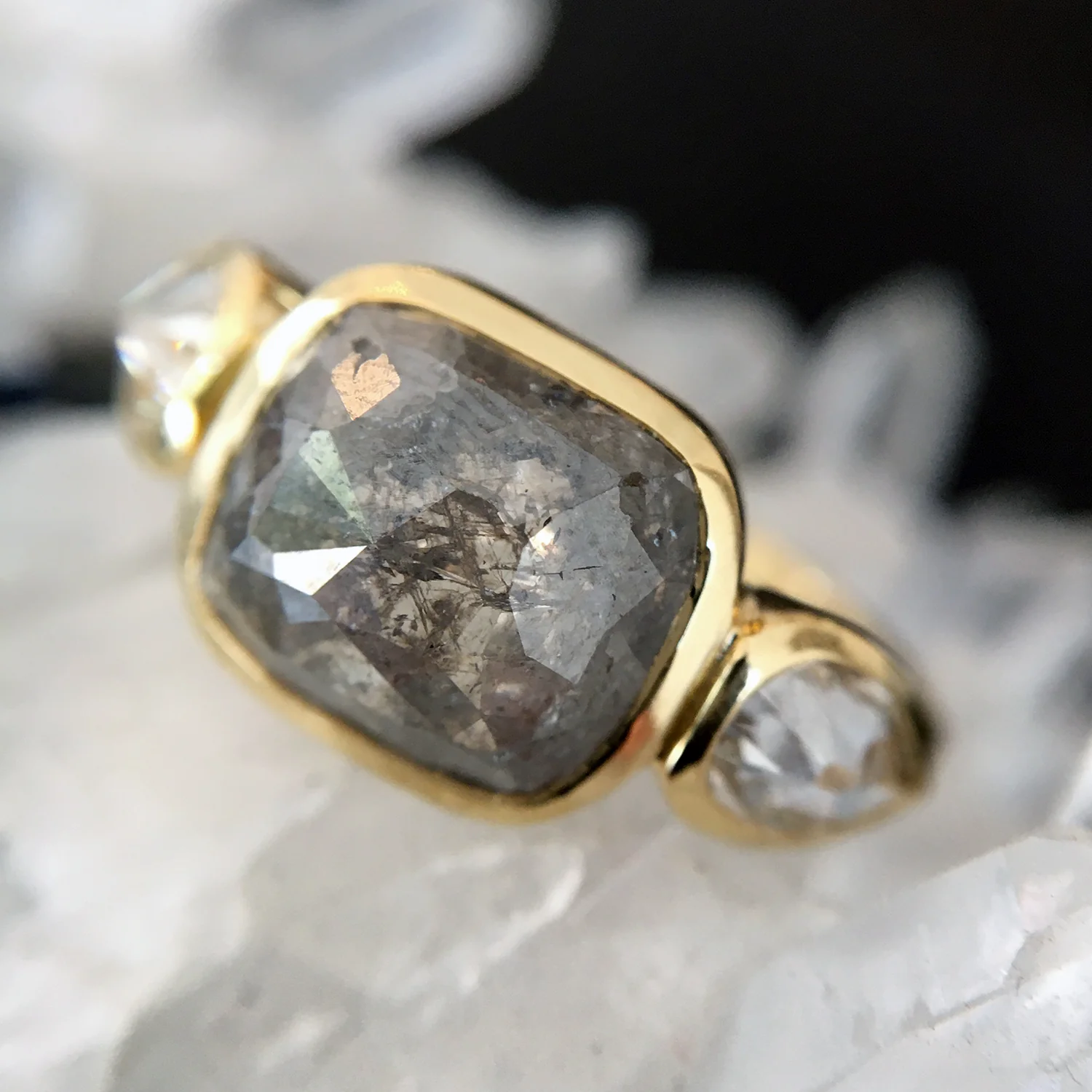 Foggy Mornings Three Stone Ring - Image 7