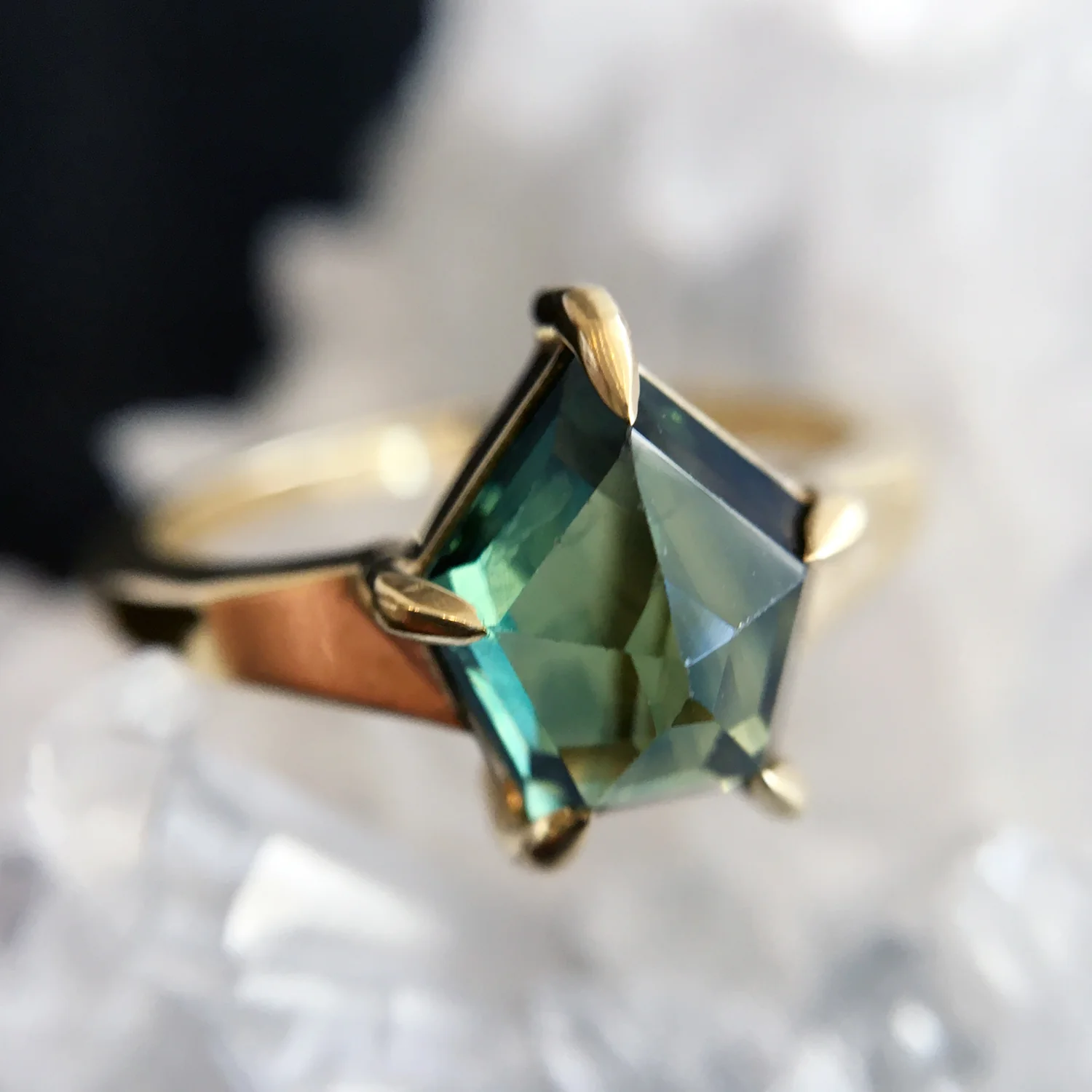 Forest Temple Sapphire Ring - Image 9
