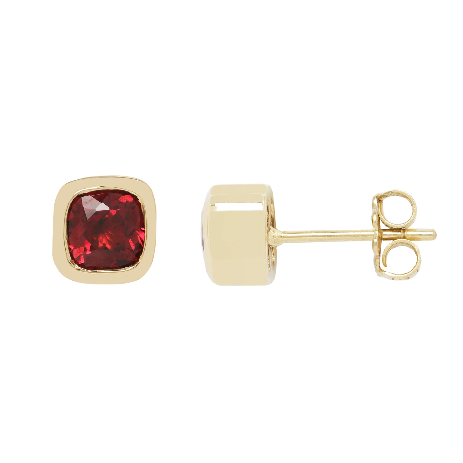 Garnet Cushion Studs - Image 3