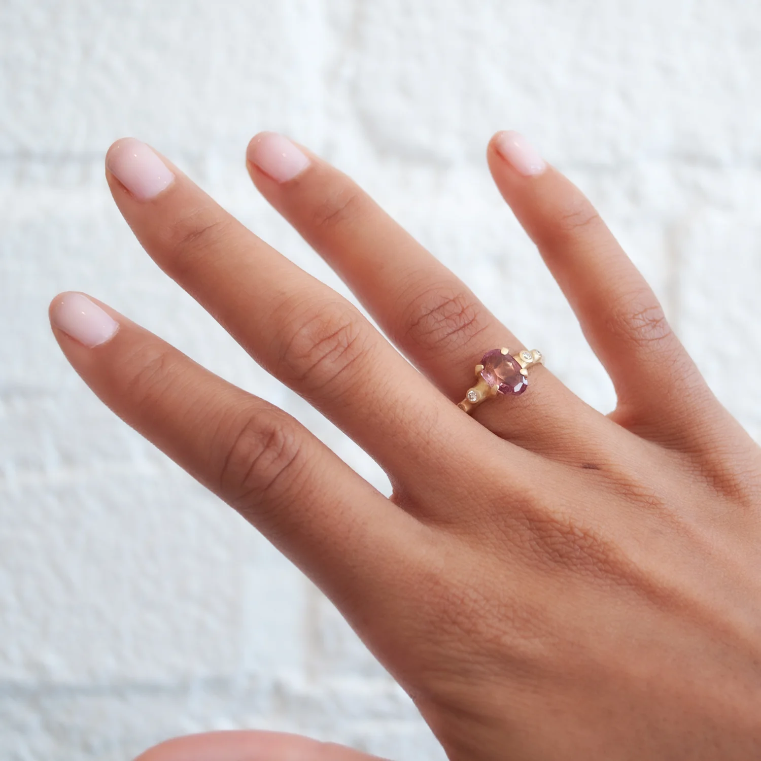 Garnet Rough Luxe Cluster Ring - Image 2