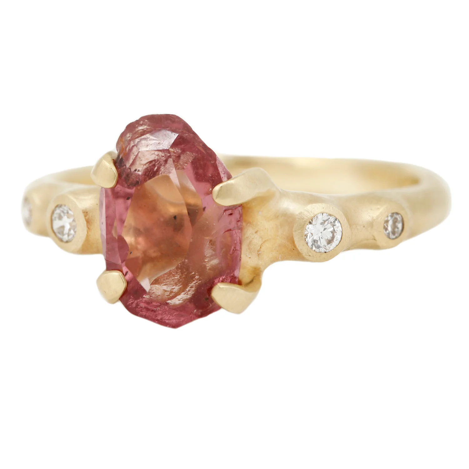 Garnet Rough Luxe Cluster Ring - Image 3