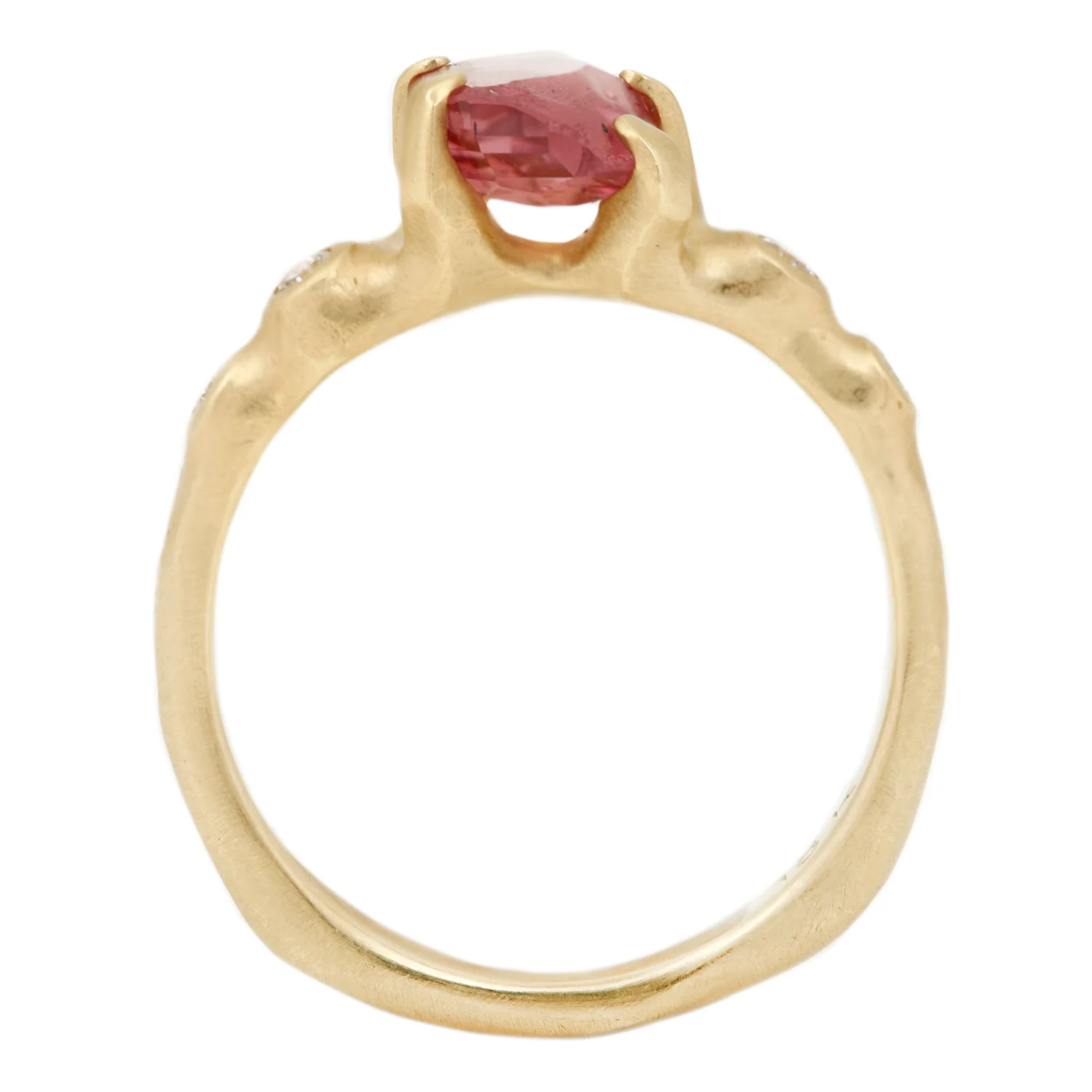 Garnet Rough Luxe Cluster Ring - Image 4