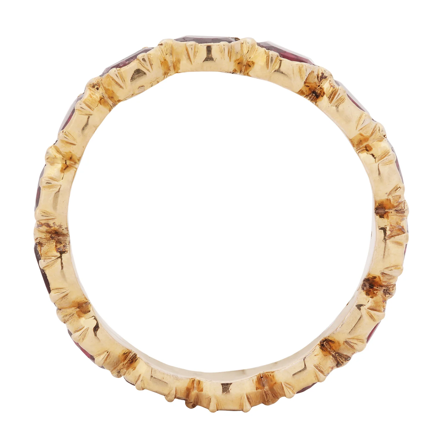 Georgian Garnet Eternity Band - Image 2