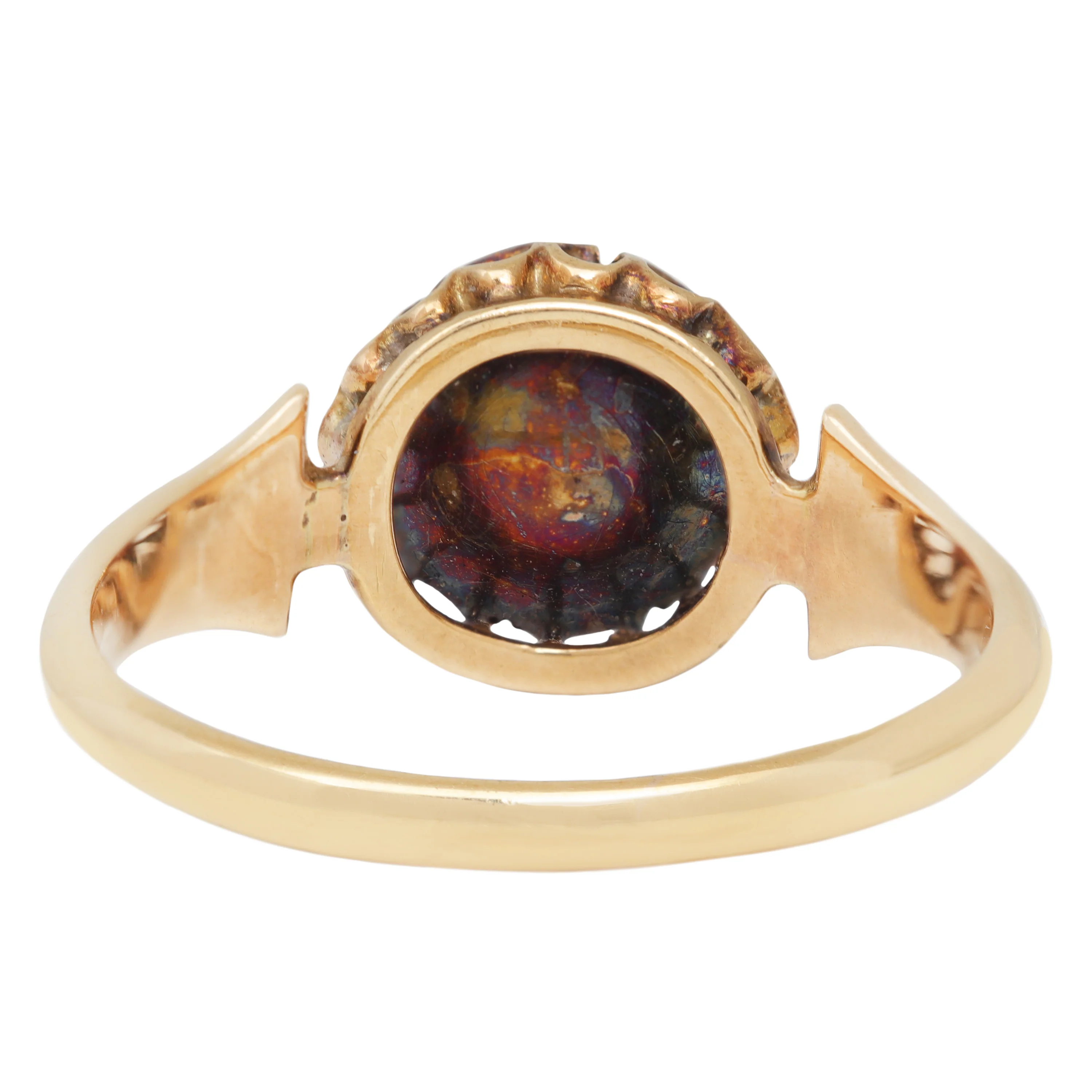 Georgian Table Cut Cluster Ring - Image 4